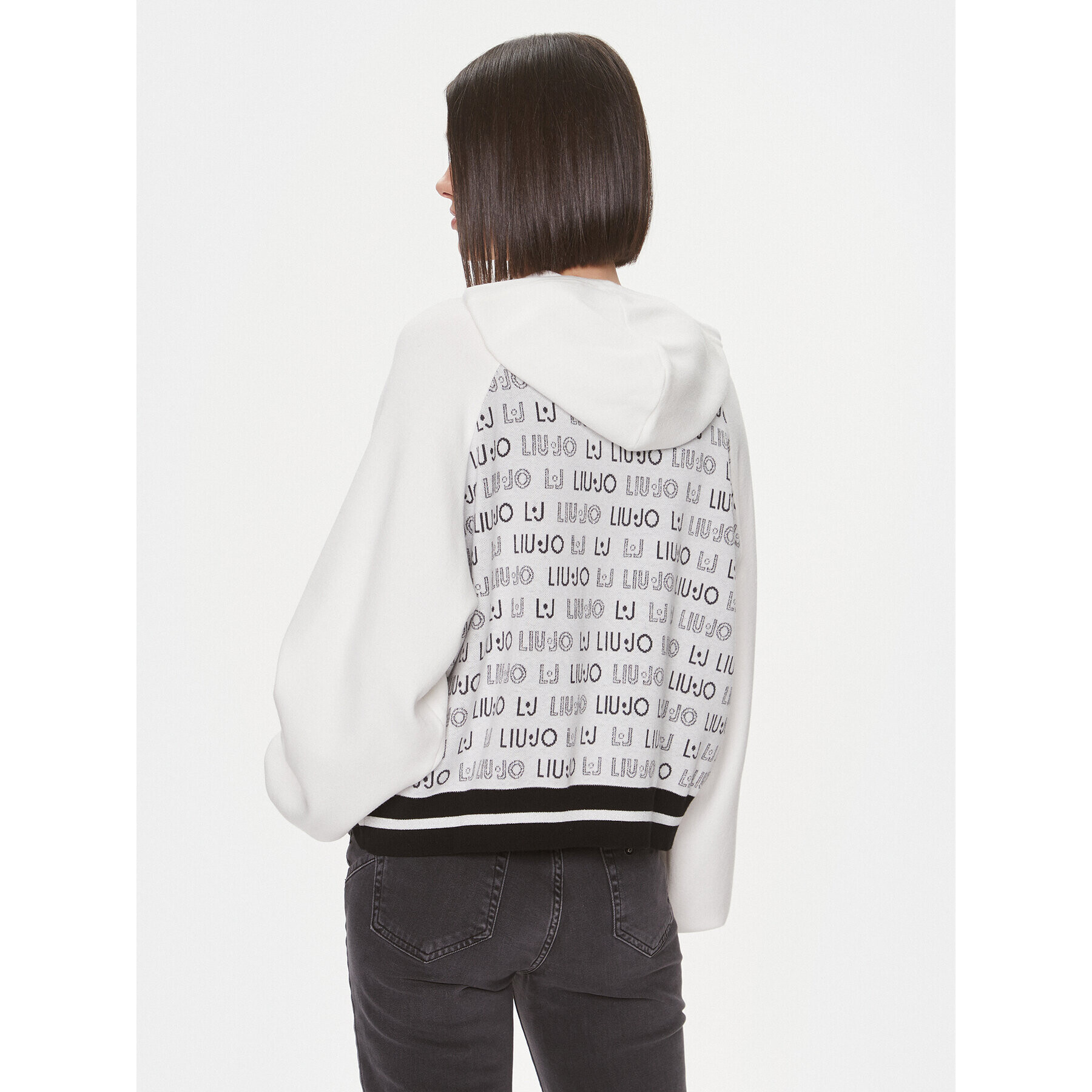 Liu Jo Sport Пуловер TF3209 MA63L Бял Regular Fit - Pepit.bg