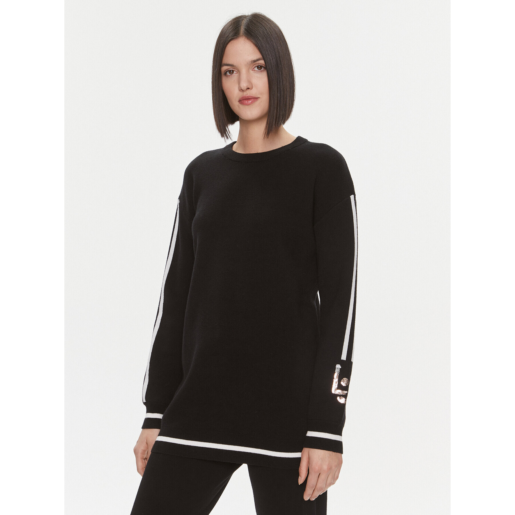 Liu Jo Sport Пуловер TF3216 MA63M Черен Regular Fit - Pepit.bg