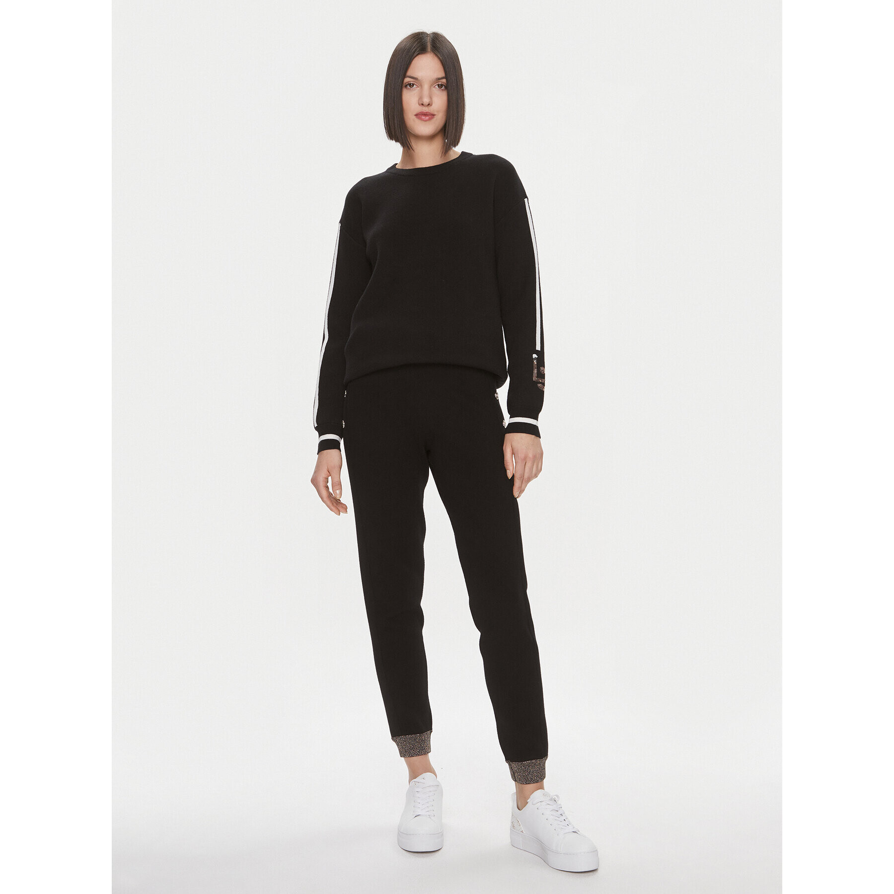 Liu Jo Sport Пуловер TF3216 MA63M Черен Regular Fit - Pepit.bg