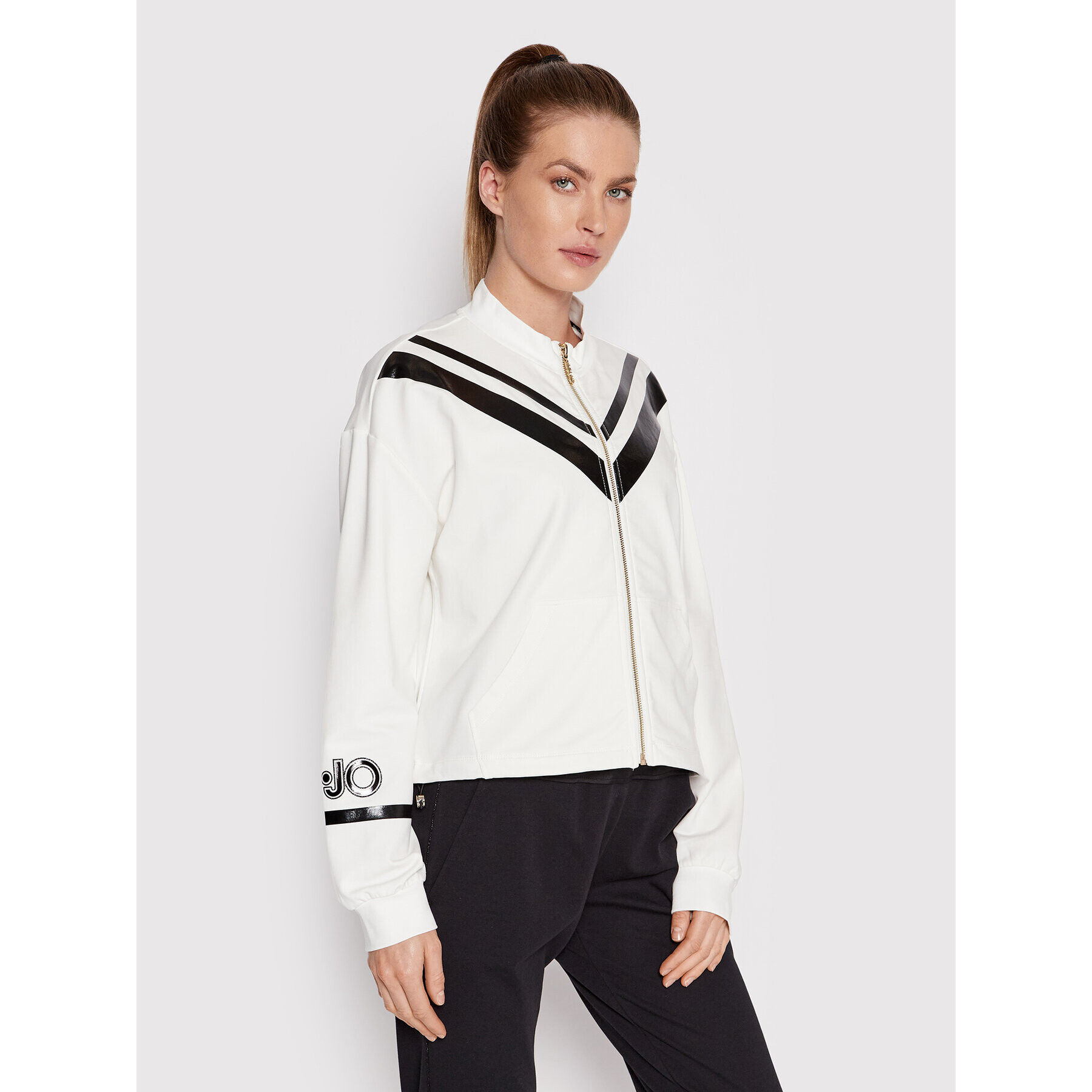 Liu Jo Sport Суитшърт TA2186 F0090 Бял Relaxed Fit - Pepit.bg