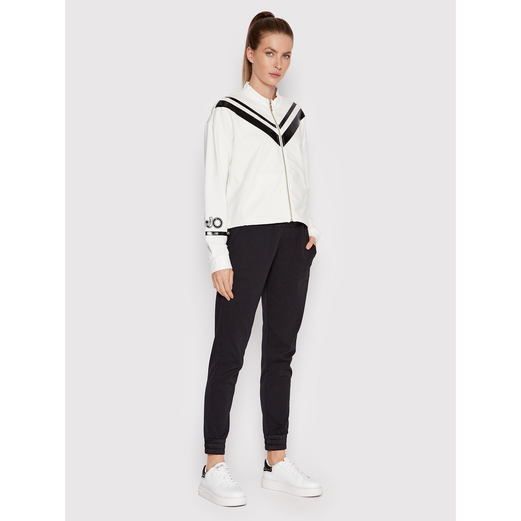 Liu Jo Sport Суитшърт TA2186 F0090 Бял Relaxed Fit - Pepit.bg