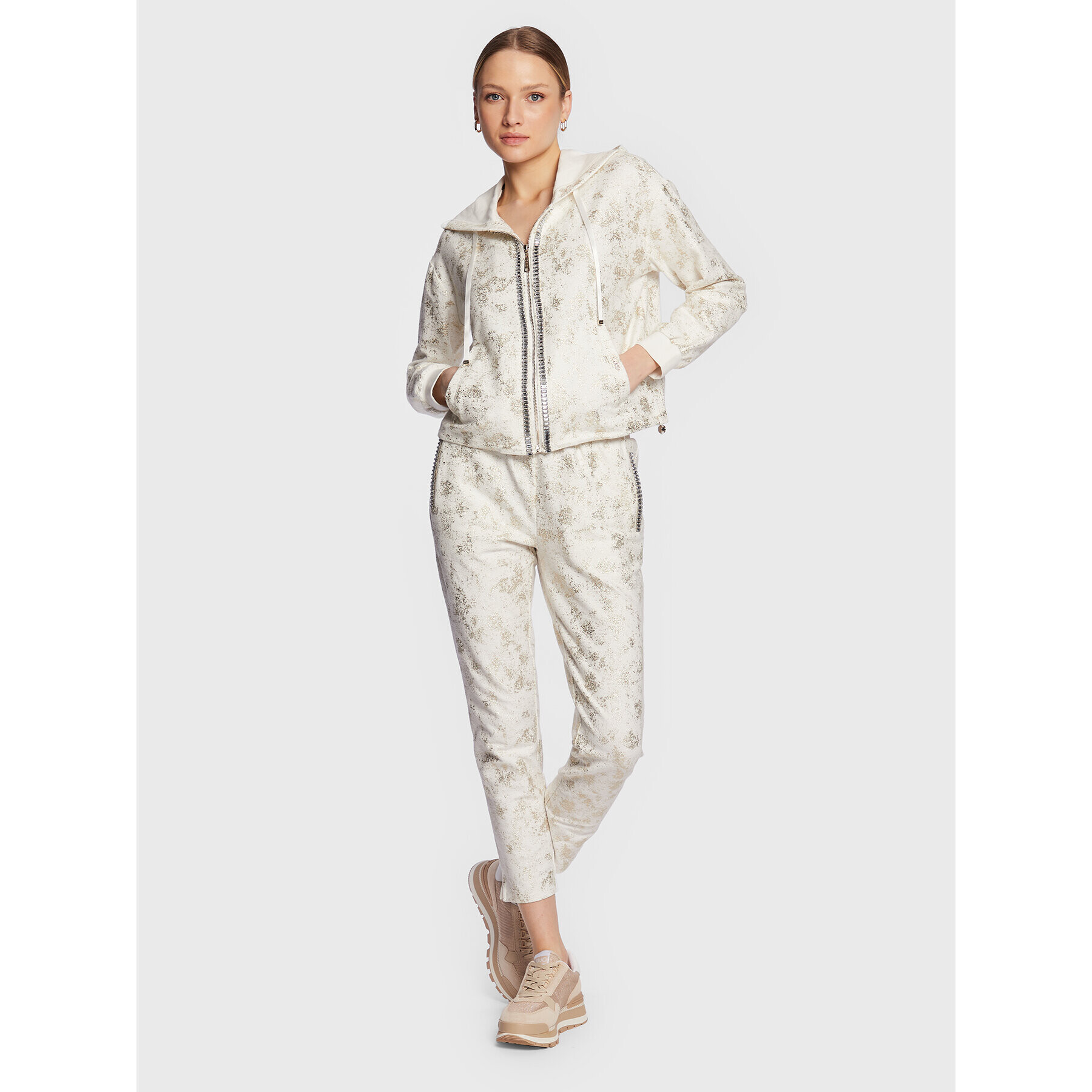 Liu Jo Sport Суитшърт TA3115 F0090 Екрю Regular Fit - Pepit.bg