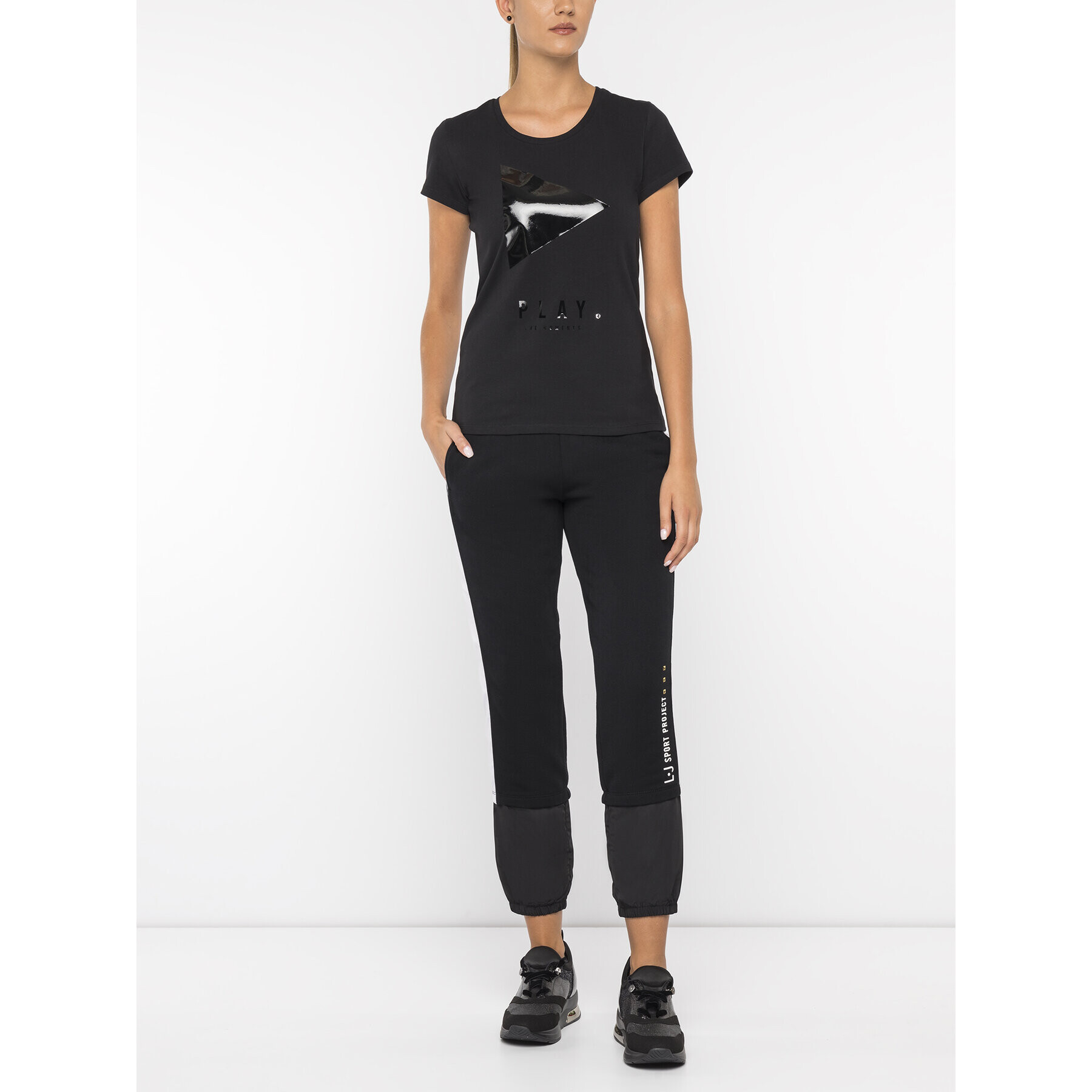 Liu Jo Sport Тишърт T69142 J0088 Черен Regular Fit - Pepit.bg