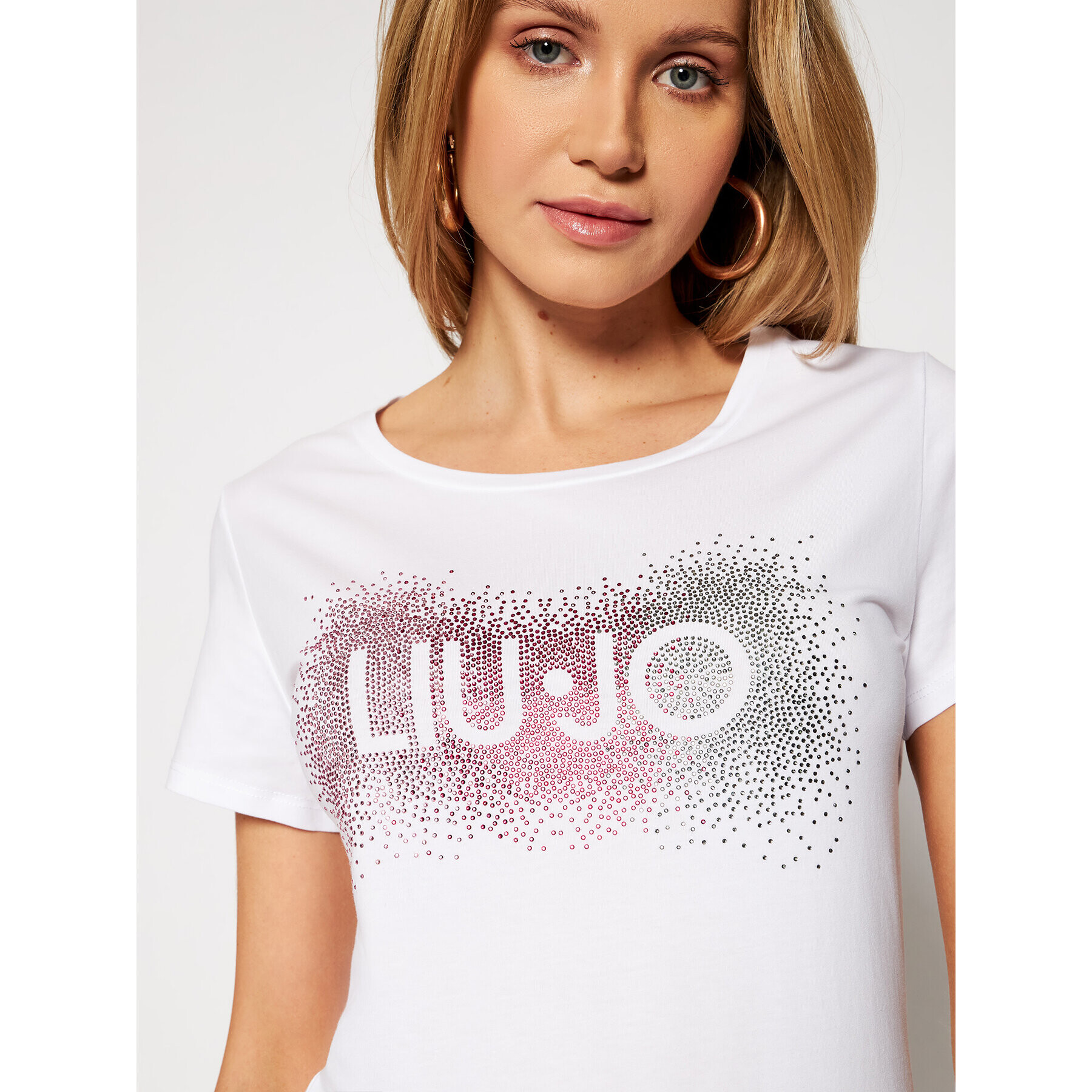 Liu Jo Sport Тишърт TA1150 J5003 Бял Regular Fit - Pepit.bg