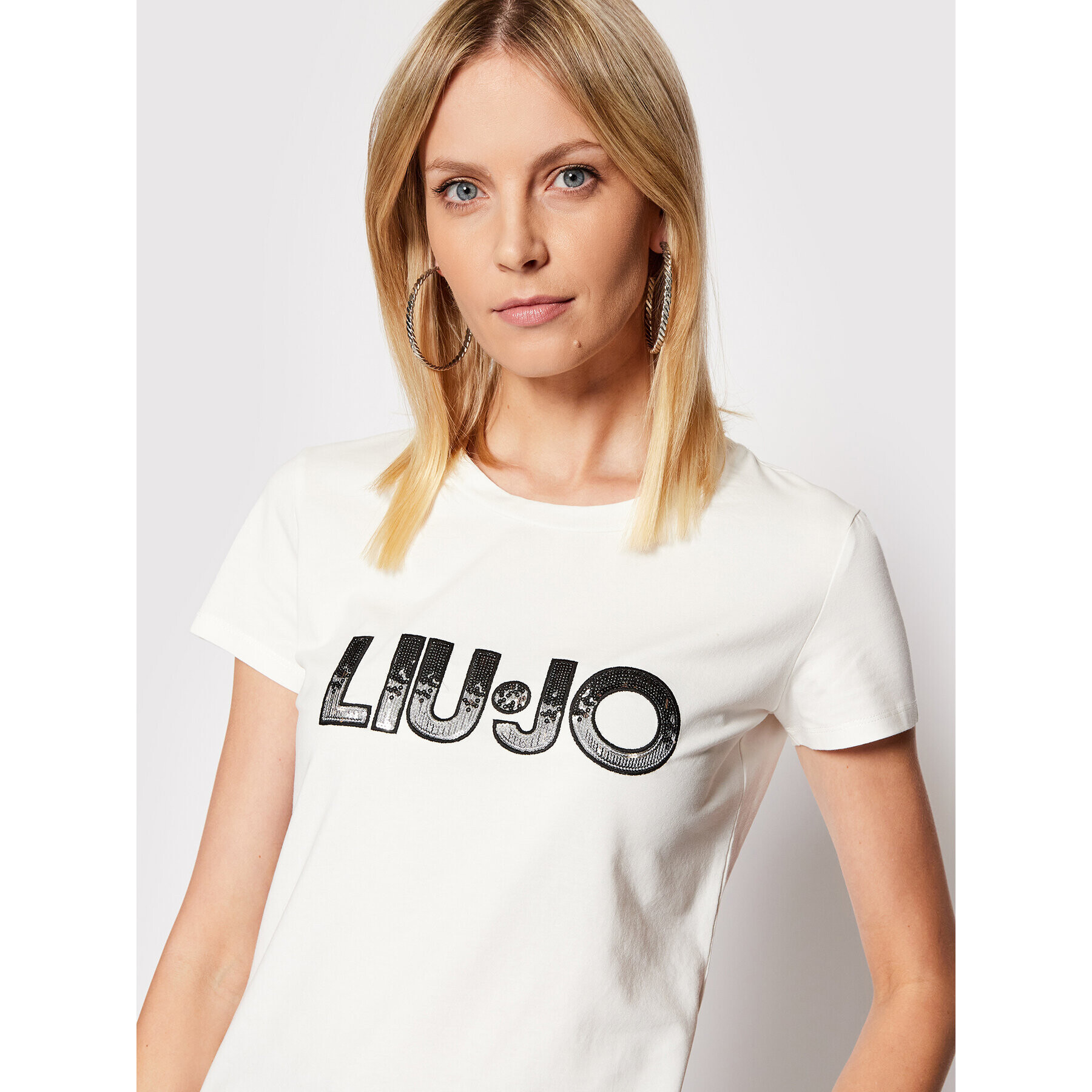 Liu Jo Sport Тишърт TA2028 J5003 Бял Regular Fit - Pepit.bg