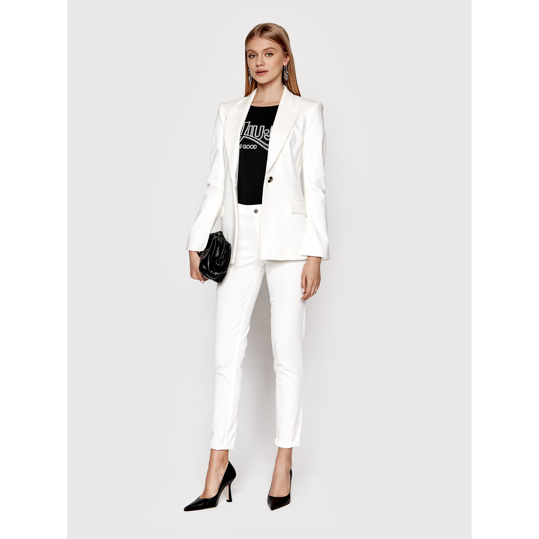 Liu Jo Sport Тишърт TA2090 JS003 Черен Regular Fit - Pepit.bg