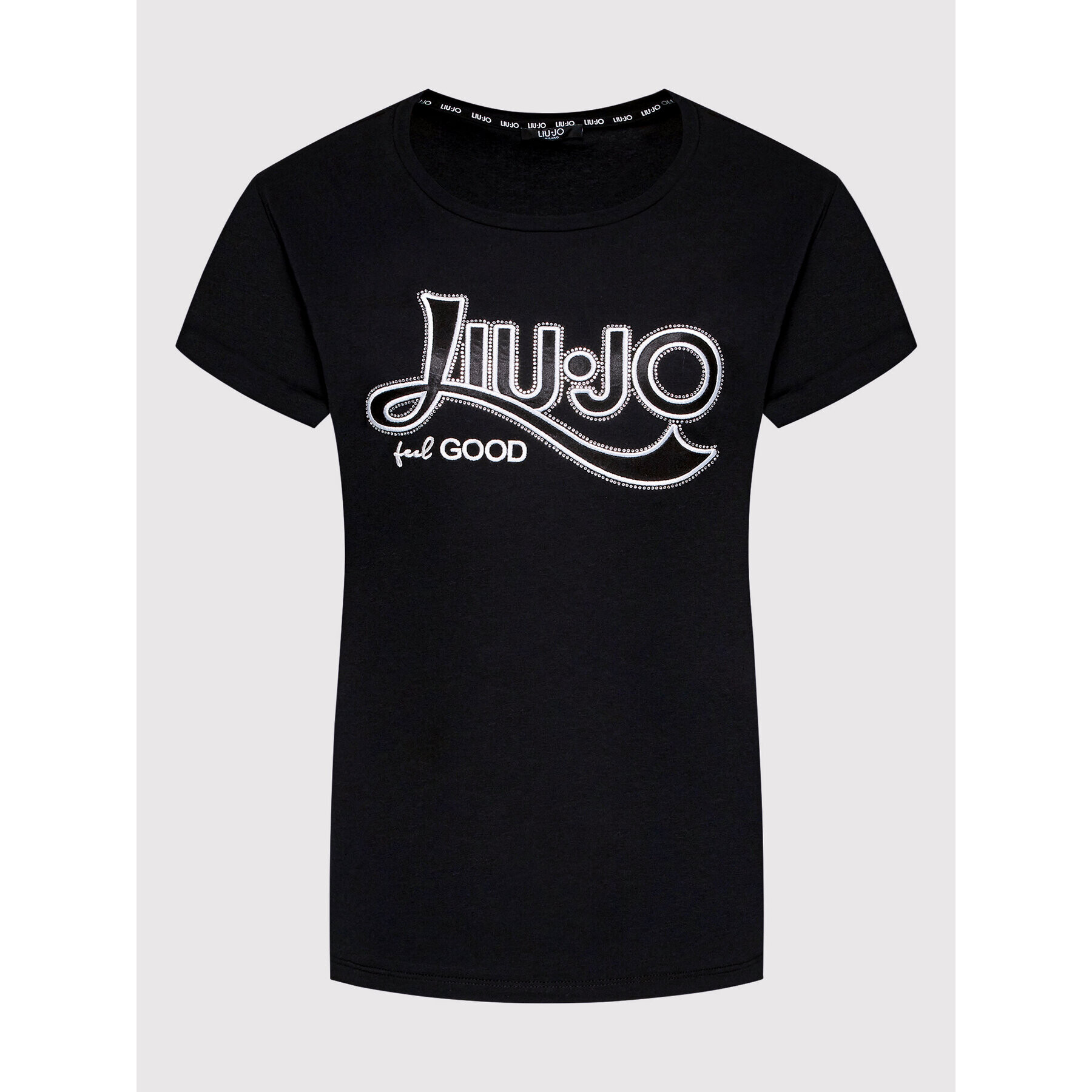 Liu Jo Sport Тишърт TA2090 JS003 Черен Regular Fit - Pepit.bg