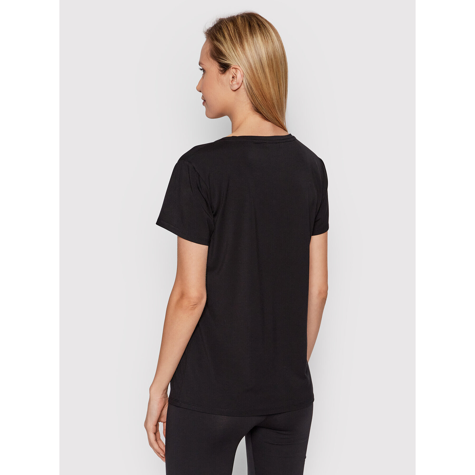Liu Jo Sport Тишърт TA2091 J7905 Черен Regular Fit - Pepit.bg