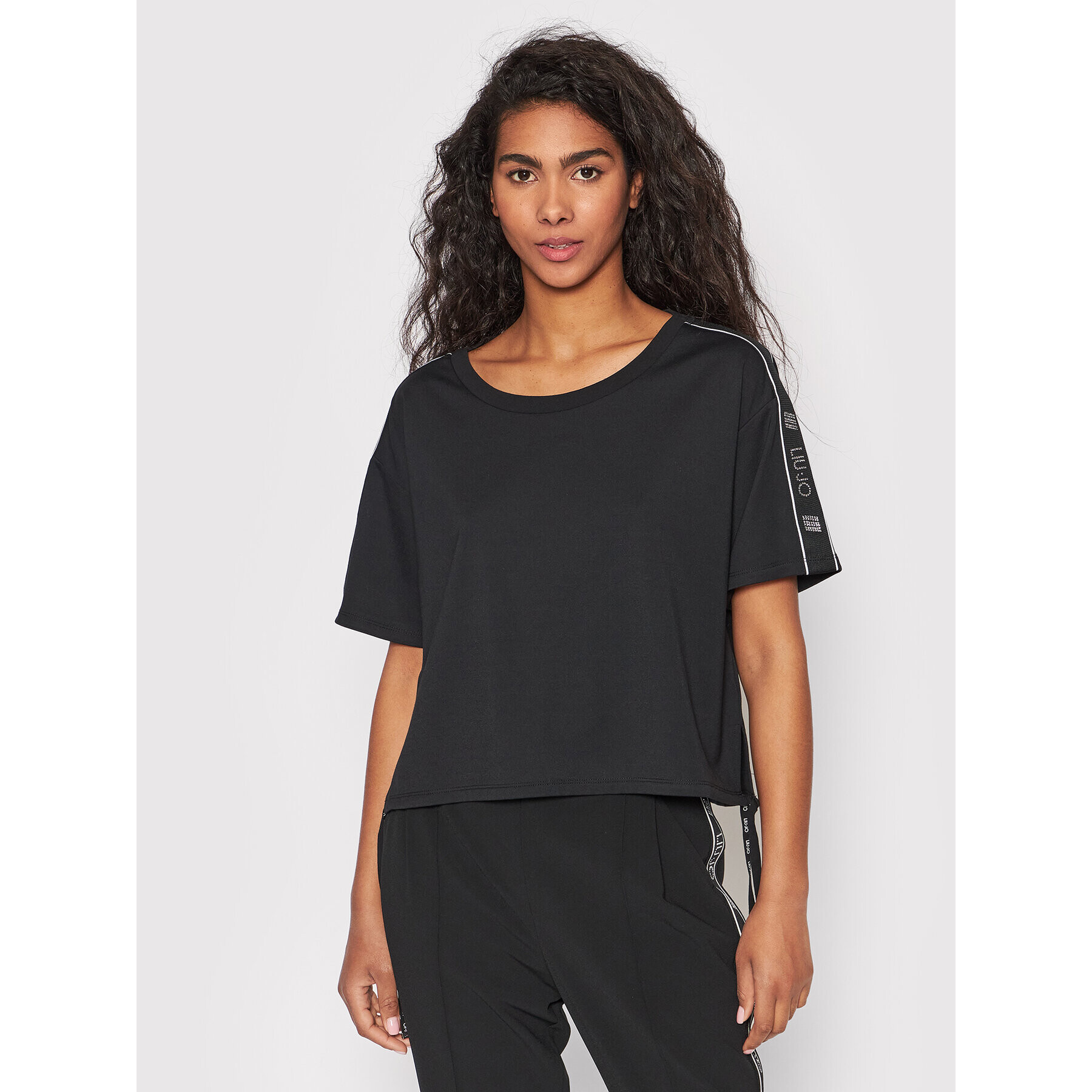 Liu Jo Sport Тишърт TA2174 J5942 Черен Regular Fit - Pepit.bg