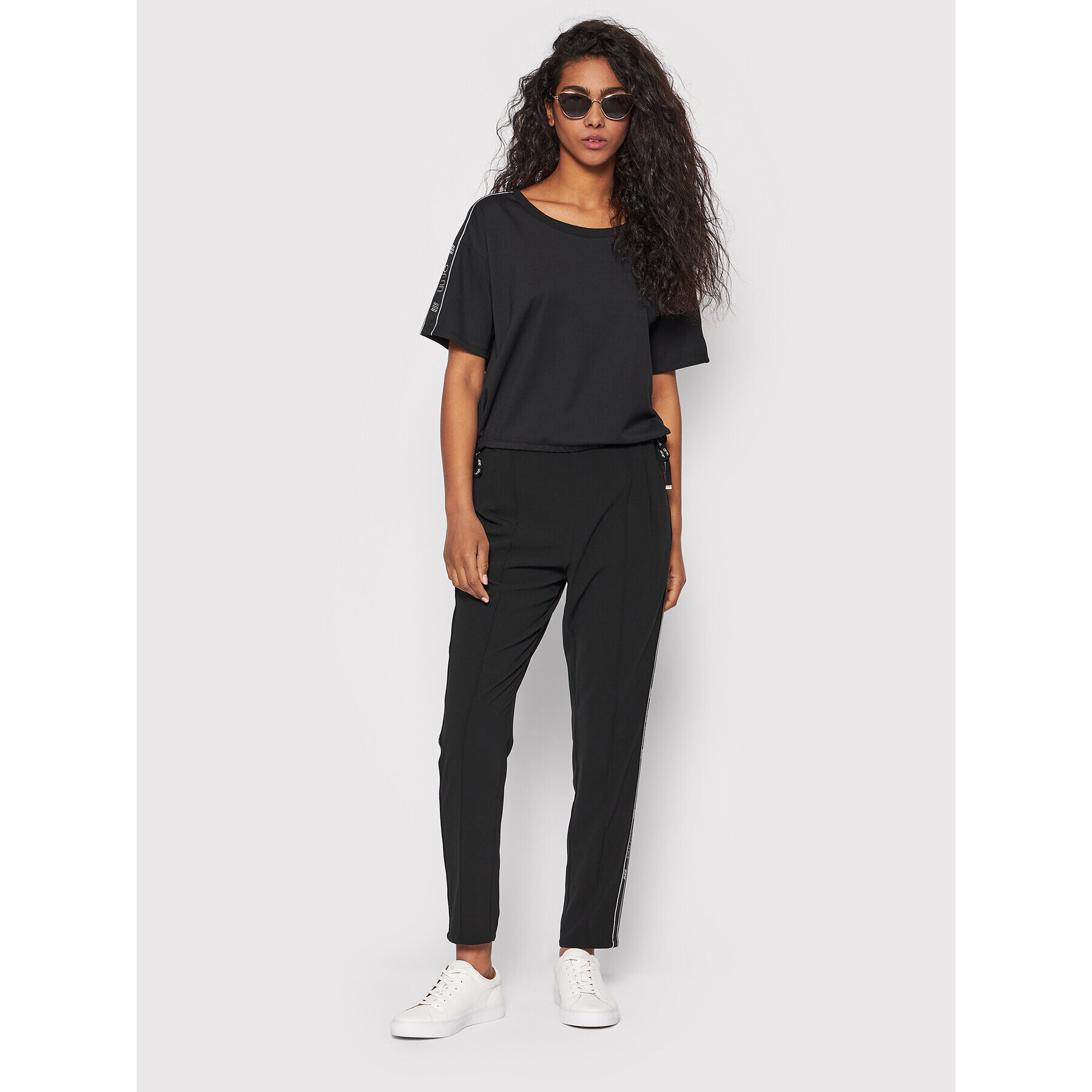 Liu Jo Sport Тишърт TA2174 J5942 Черен Regular Fit - Pepit.bg