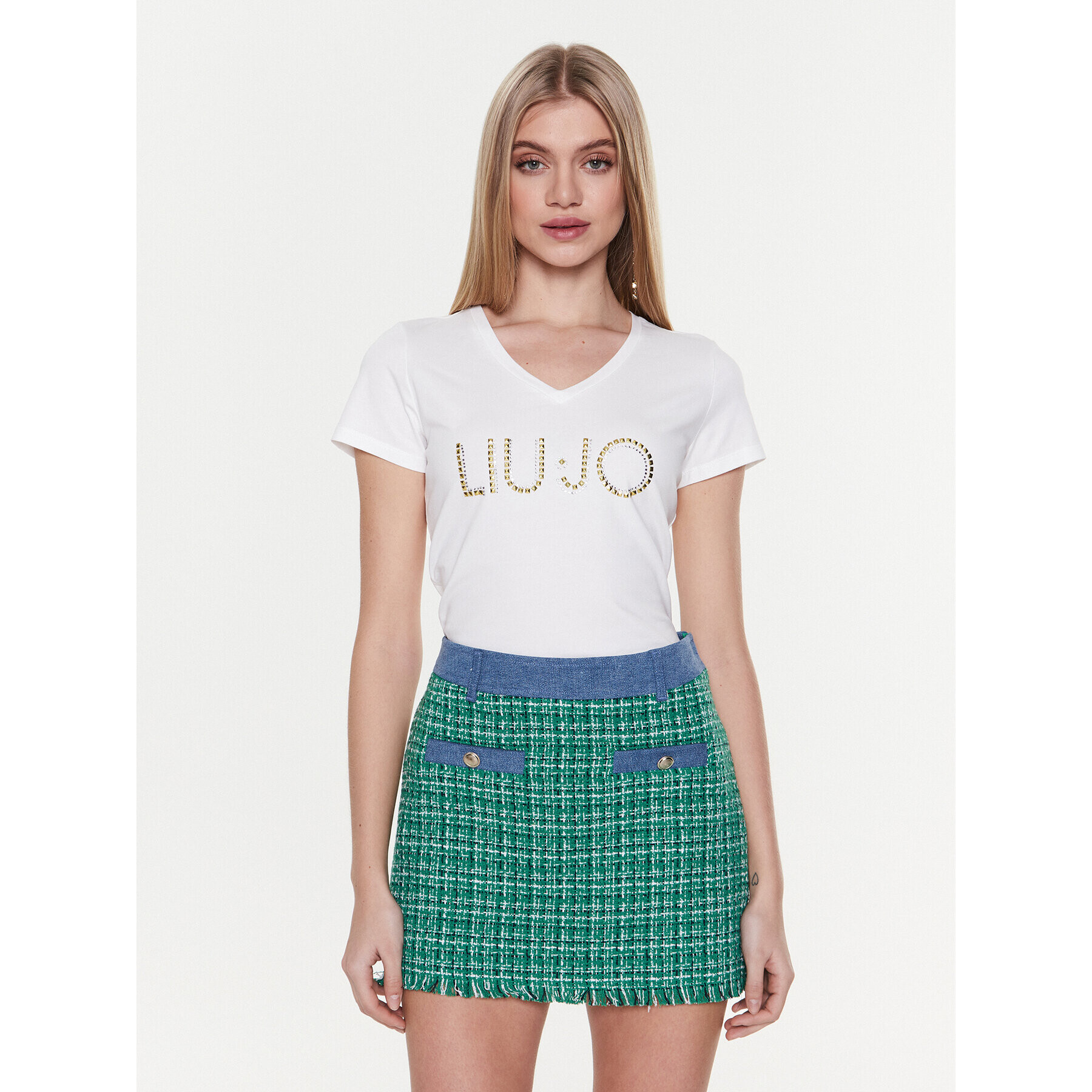 Liu Jo Sport Тишърт TA3089 J5003 Бял Regular Fit - Pepit.bg