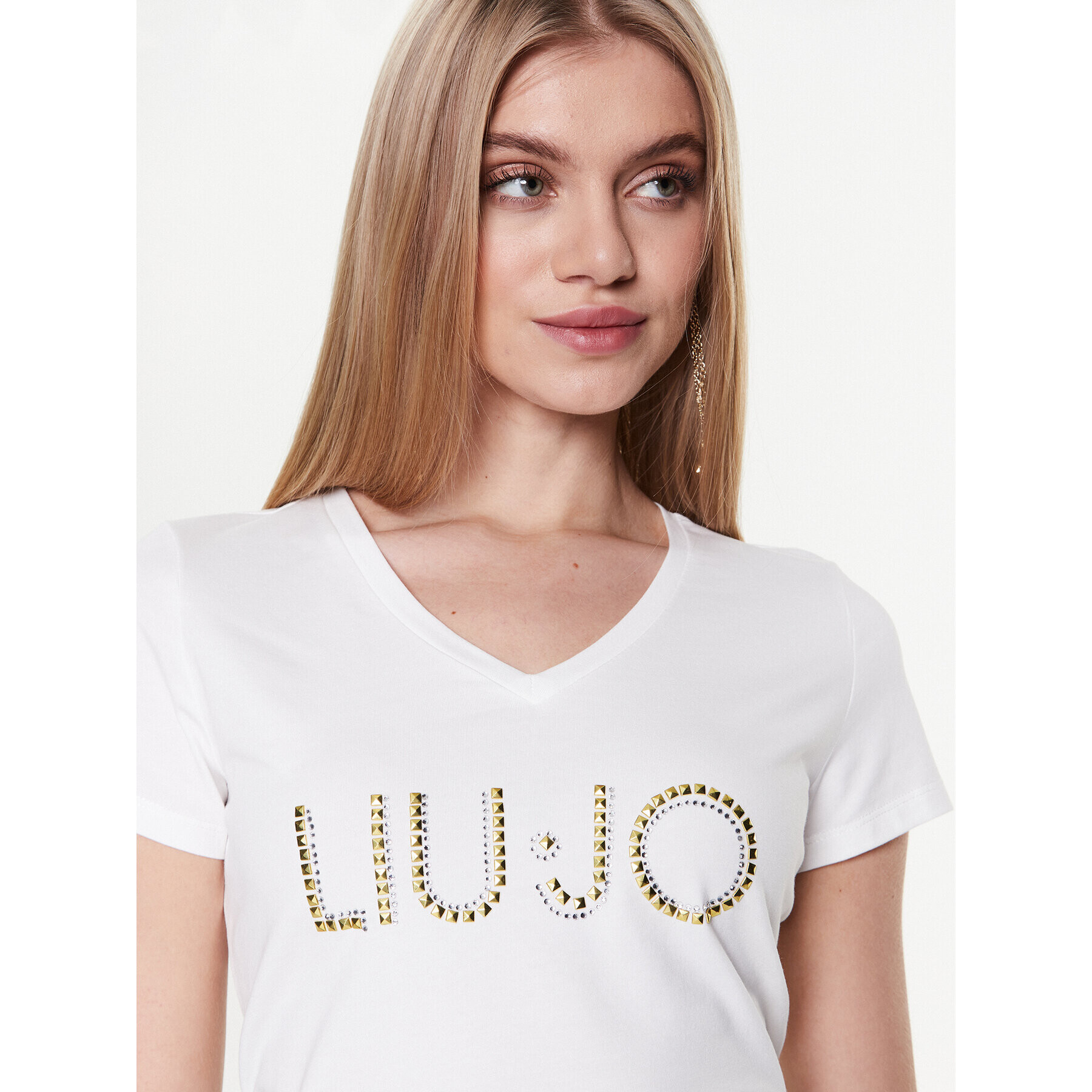 Liu Jo Sport Тишърт TA3089 J5003 Бял Regular Fit - Pepit.bg