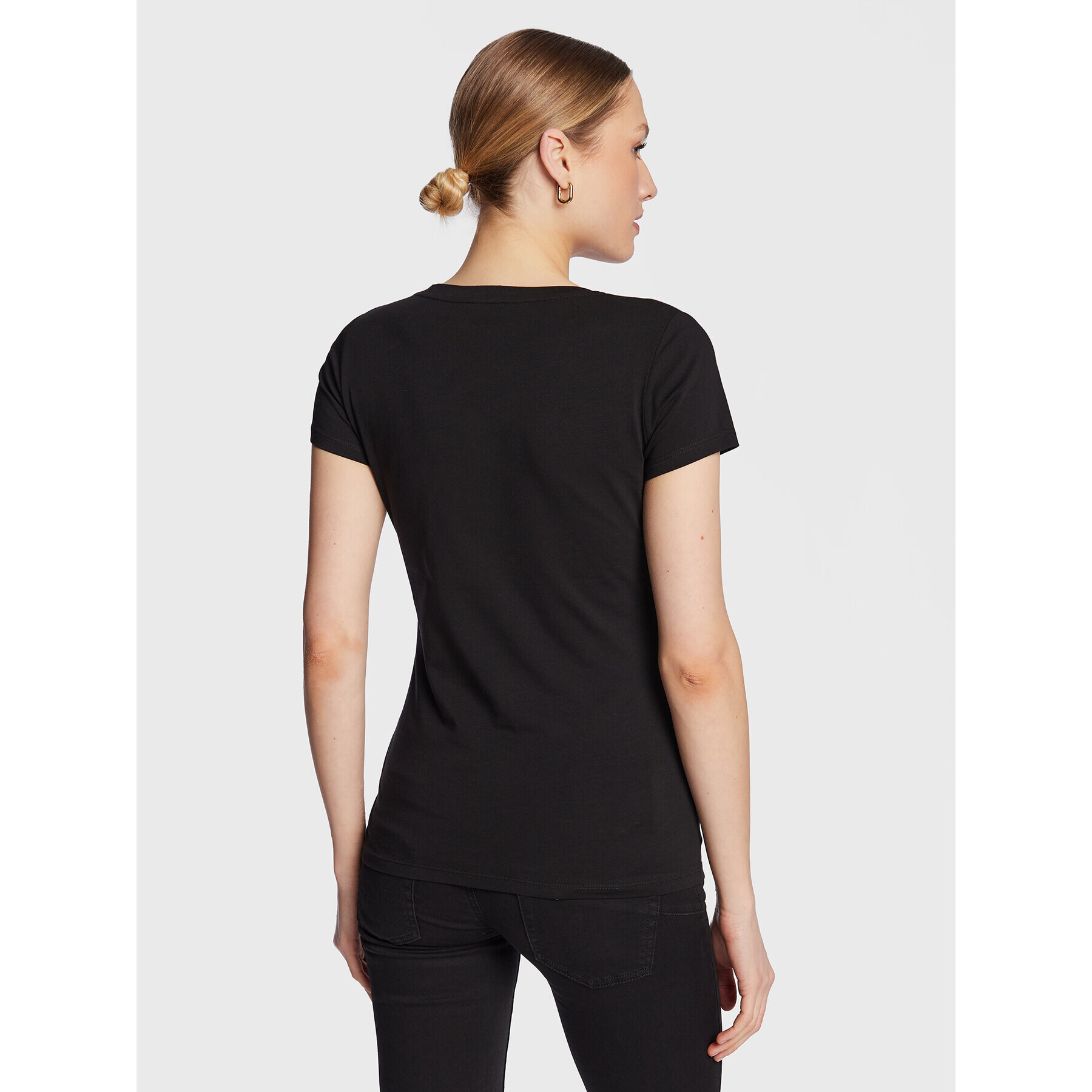 Liu Jo Sport Тишърт TA3089 J5003 Черен Regular Fit - Pepit.bg