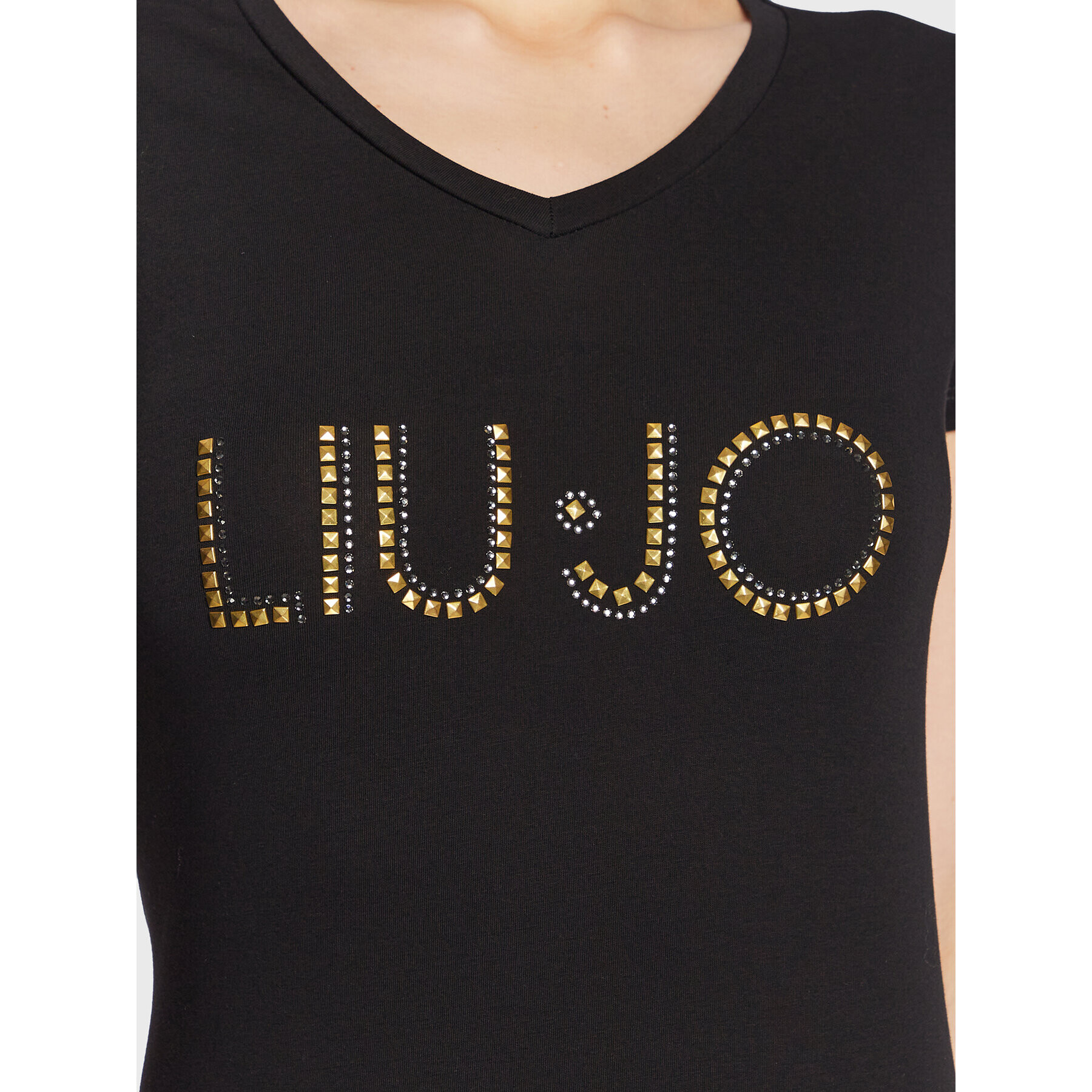 Liu Jo Sport Тишърт TA3089 J5003 Черен Regular Fit - Pepit.bg