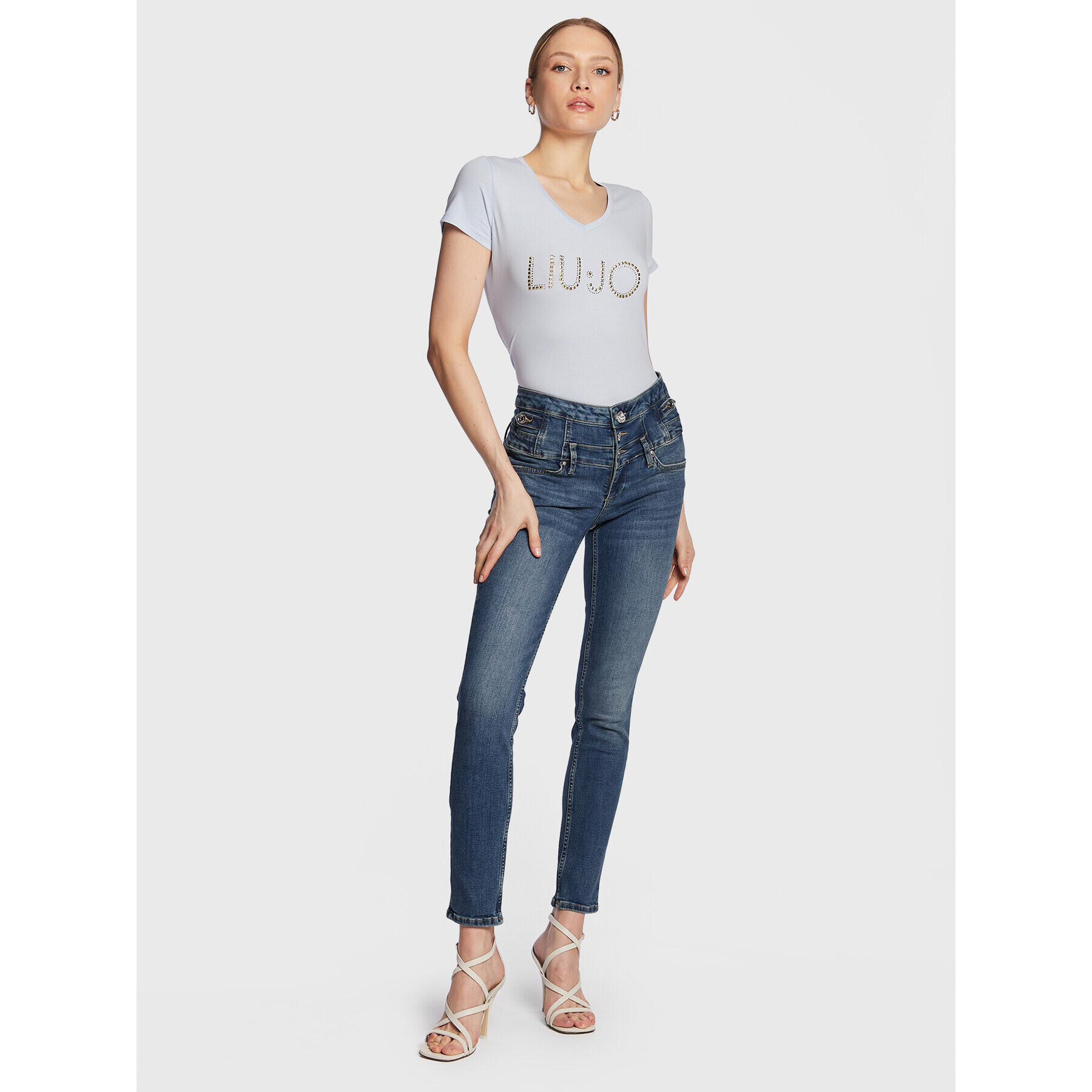 Liu Jo Sport Тишърт TA3089 J5003 Син Regular Fit - Pepit.bg