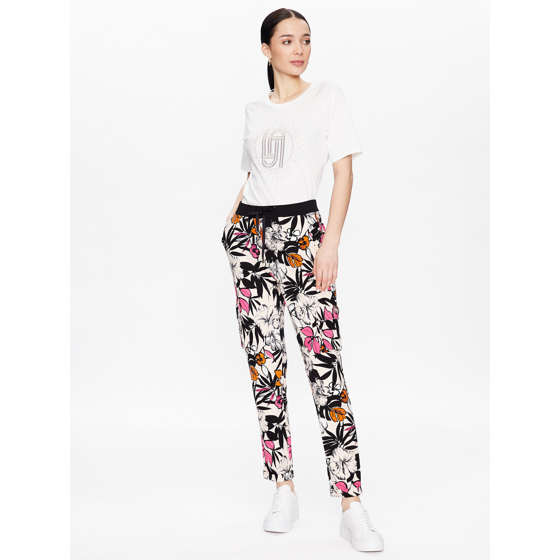 Liu Jo Sport Тишърт TA3091 J5923 Бял Regular Fit - Pepit.bg