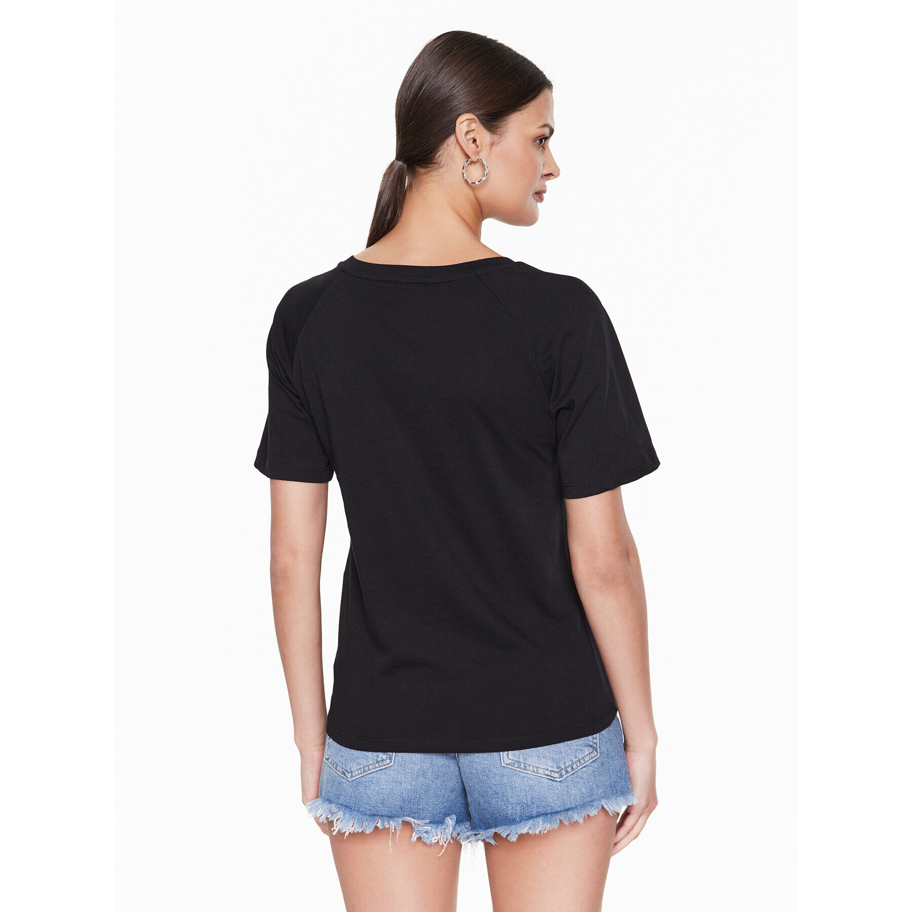 Liu Jo Sport Тишърт TA3091 J5923 Черен Regular Fit - Pepit.bg