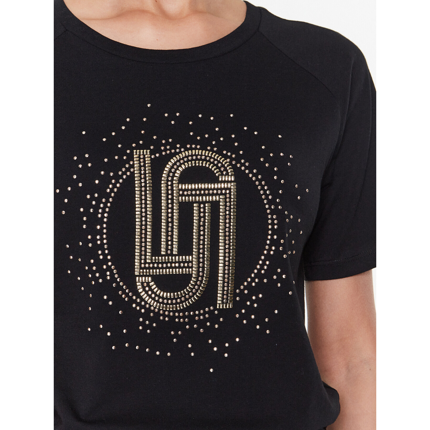 Liu Jo Sport Тишърт TA3091 J5923 Черен Regular Fit - Pepit.bg