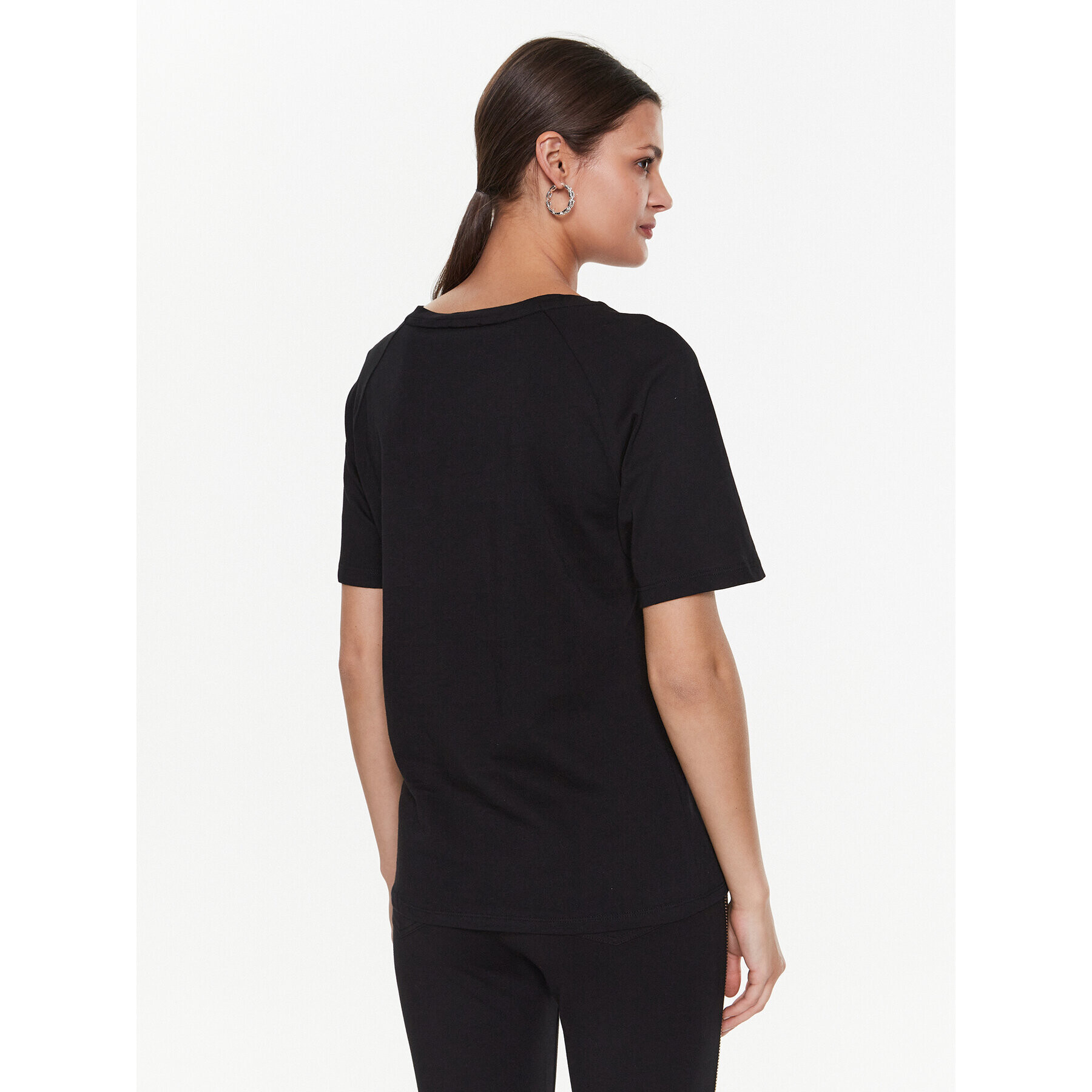 Liu Jo Sport Тишърт TA3091 J5923 Черен Regular Fit - Pepit.bg