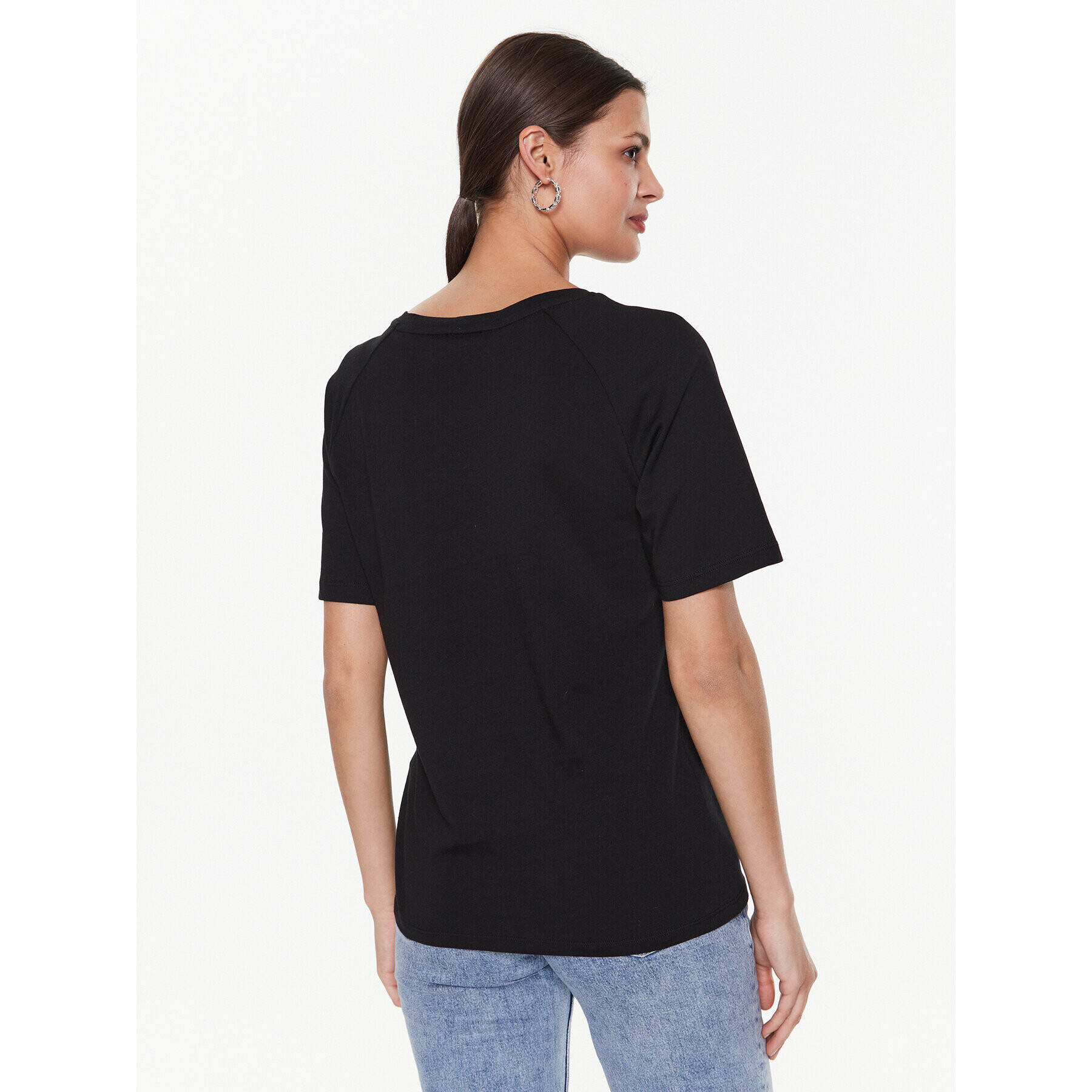 Liu Jo Sport Тишърт TA3091 J5923 Черен Regular Fit - Pepit.bg