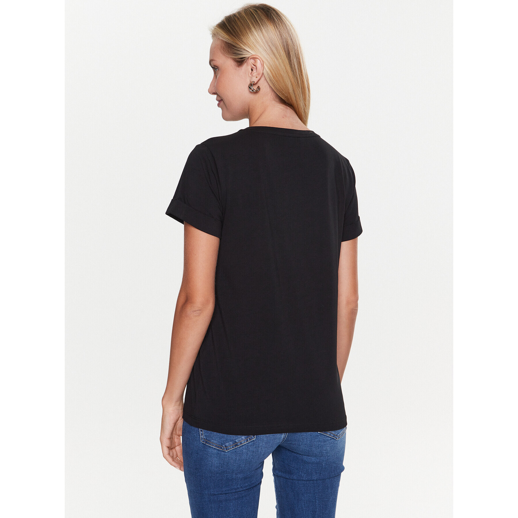 Liu Jo Sport Тишърт TA3103 J5003 Черен Regular Fit - Pepit.bg