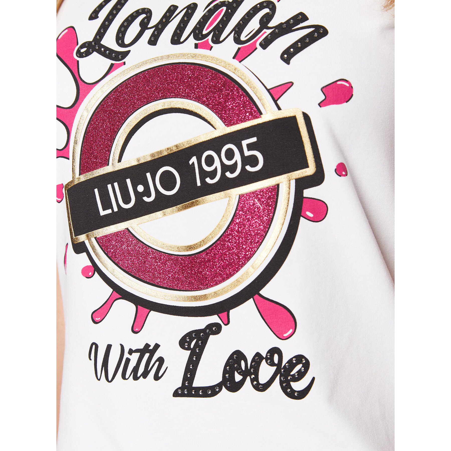 Liu Jo Sport Тишърт TA3104 J5003 Бял Regular Fit - Pepit.bg