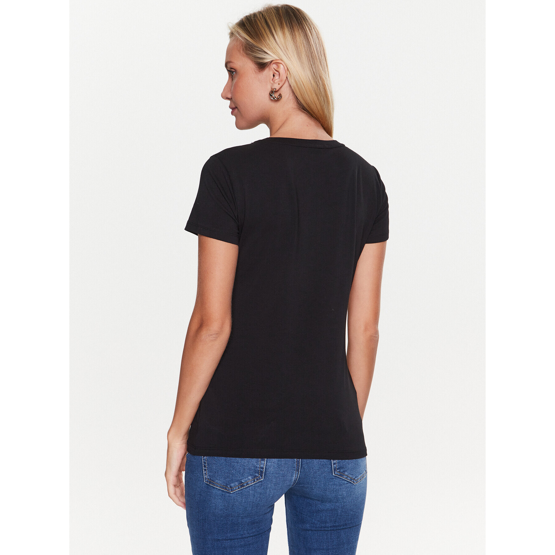 Liu Jo Sport Тишърт TA3104 J5003 Черен Regular Fit - Pepit.bg