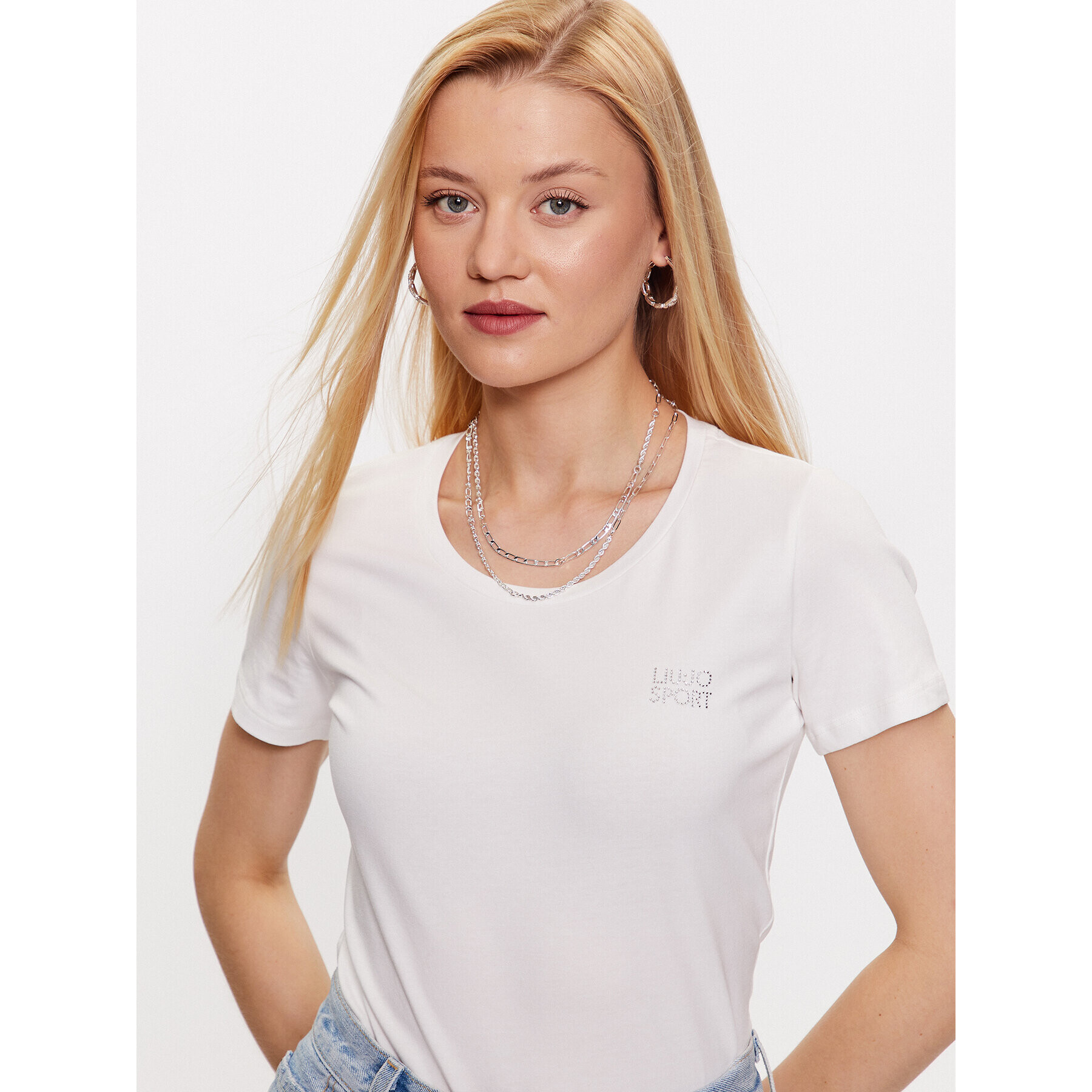 Liu Jo Sport Тишърт TA3141 J5003 Бежов Regular Fit - Pepit.bg