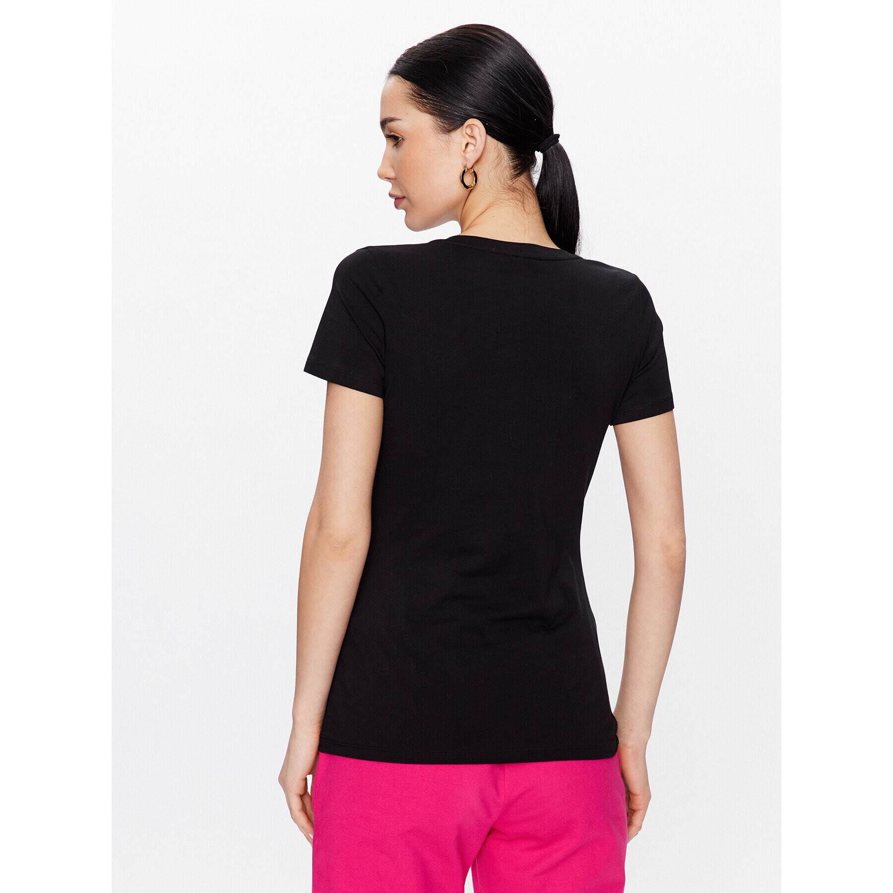 Liu Jo Sport Тишърт TA3141 J5003 Черен Regular Fit - Pepit.bg