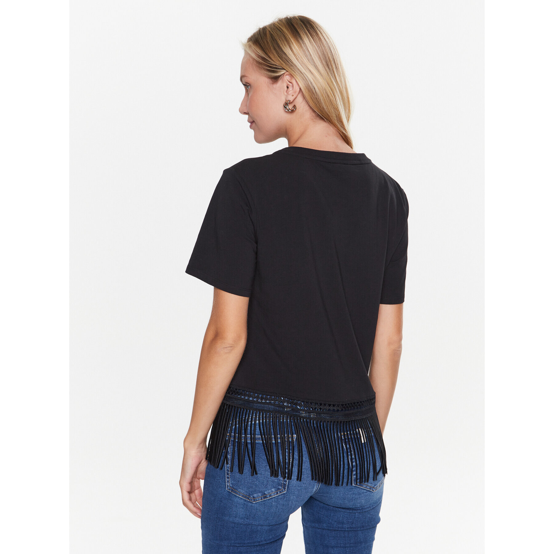 Liu Jo Sport Тишърт TA3150 J5003 Черен Regular Fit - Pepit.bg