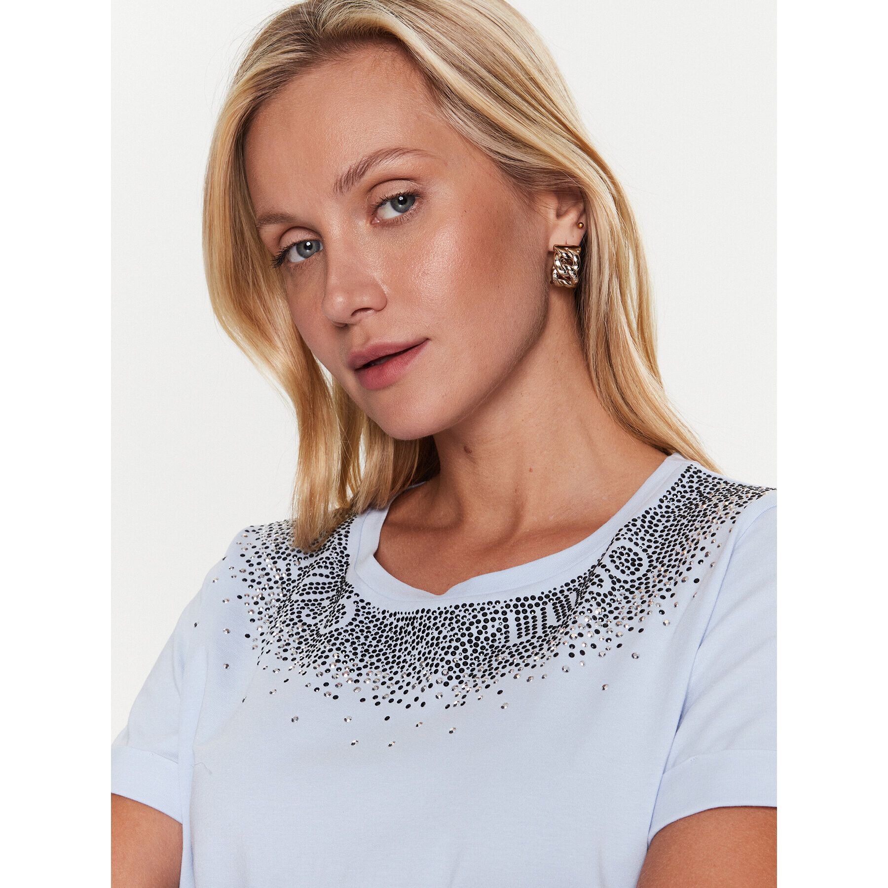 Liu Jo Sport Тишърт TA3182 J5003 Син Regular Fit - Pepit.bg