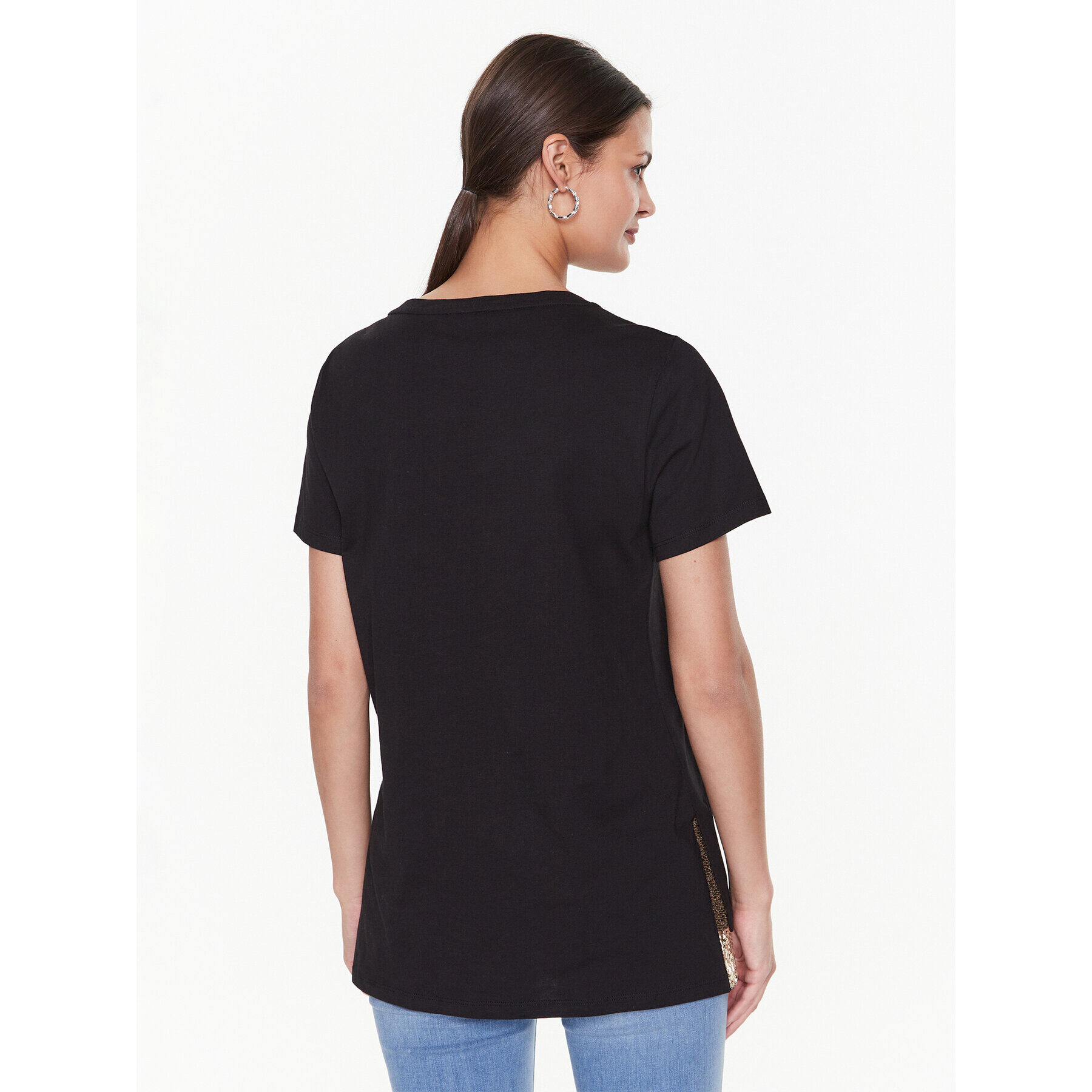 Liu Jo Sport Тишърт TA3185 JS923 Черен Regular Fit - Pepit.bg