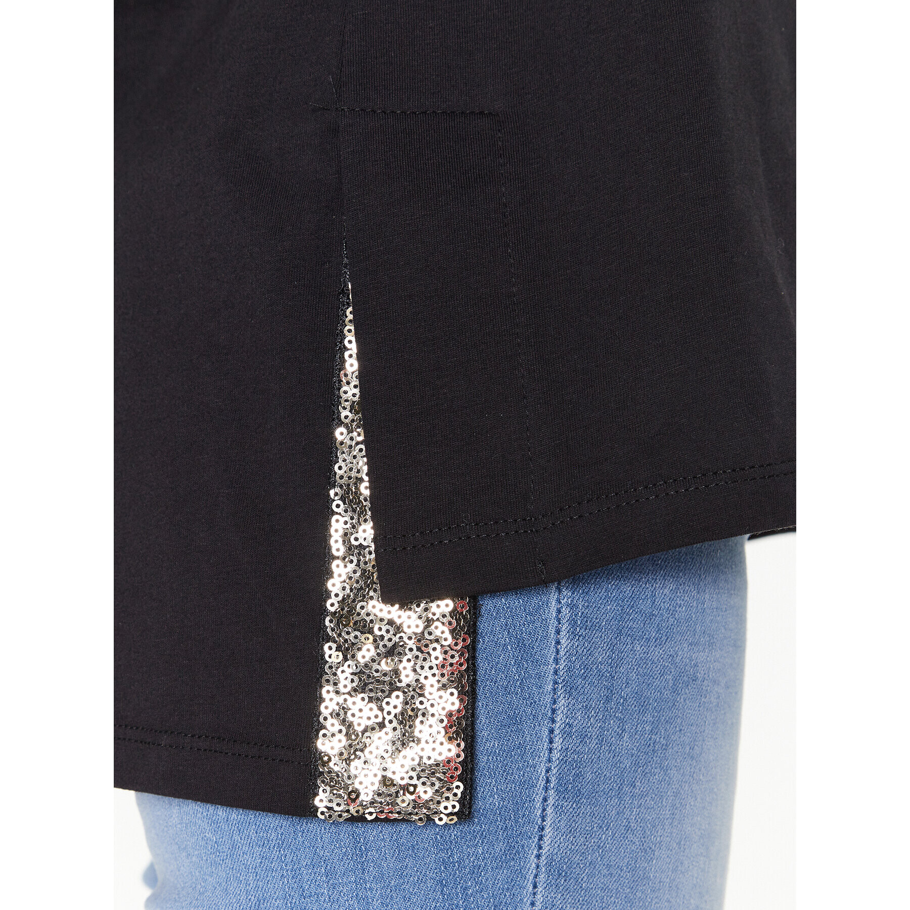 Liu Jo Sport Тишърт TA3185 JS923 Черен Regular Fit - Pepit.bg