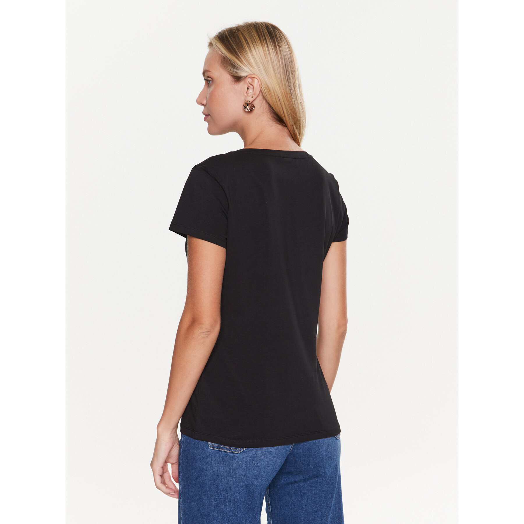Liu Jo Sport Тишърт TA3197 J5003 Черен Regular Fit - Pepit.bg