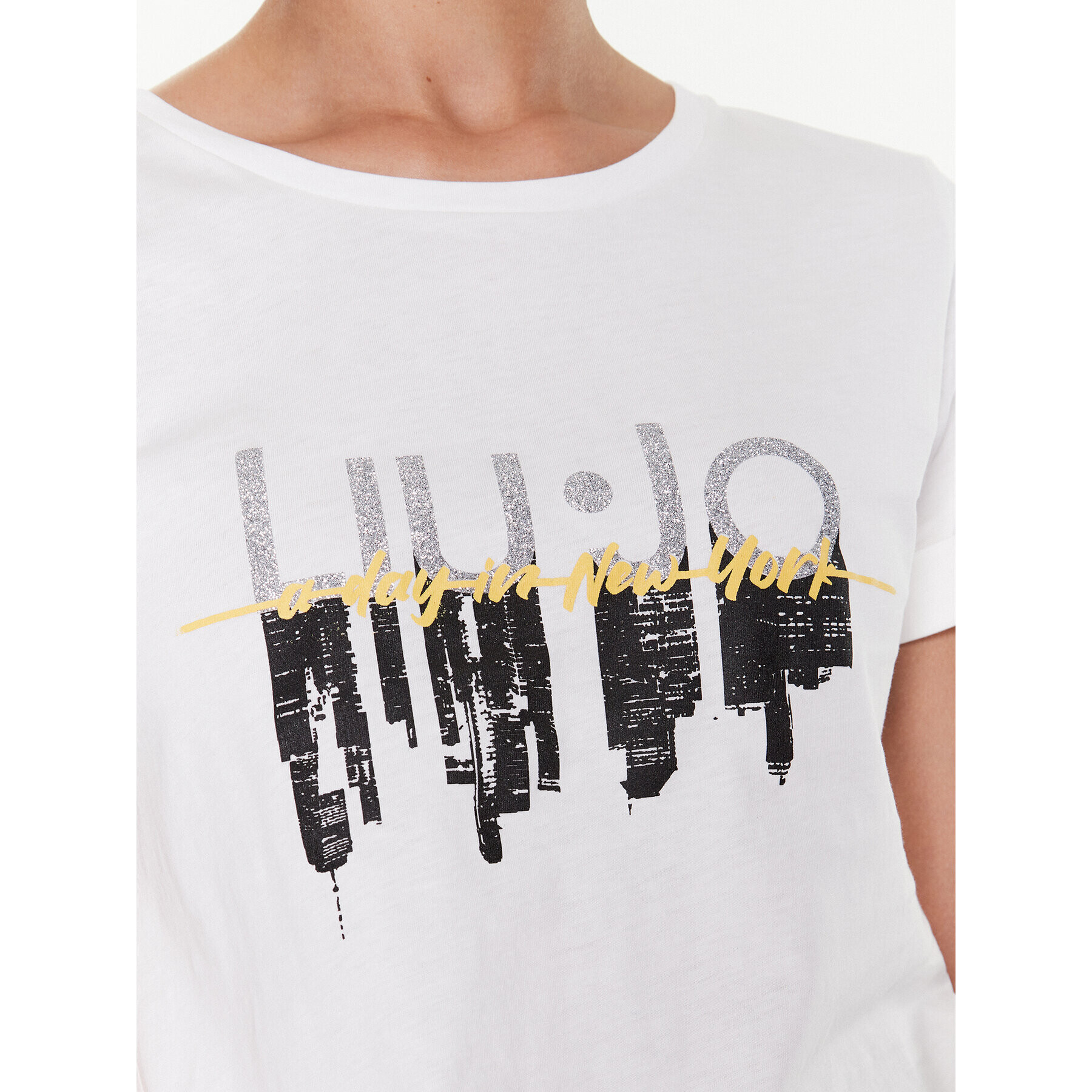 Liu Jo Sport Тишърт TA3275 J5923 Бежов Regular Fit - Pepit.bg