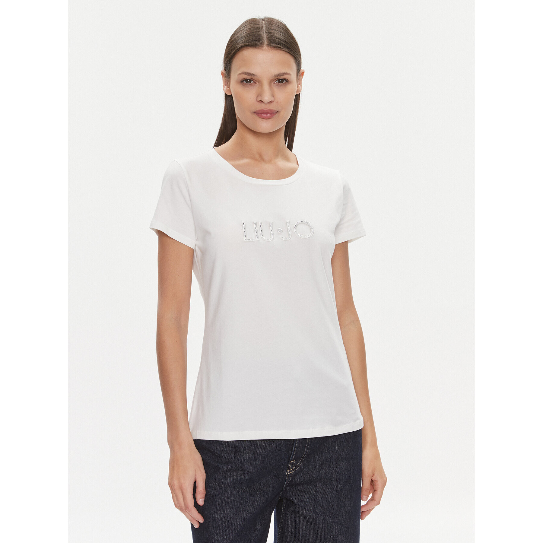 Liu Jo Sport Тишърт TA4136 JS003 Бял Regular Fit - Pepit.bg