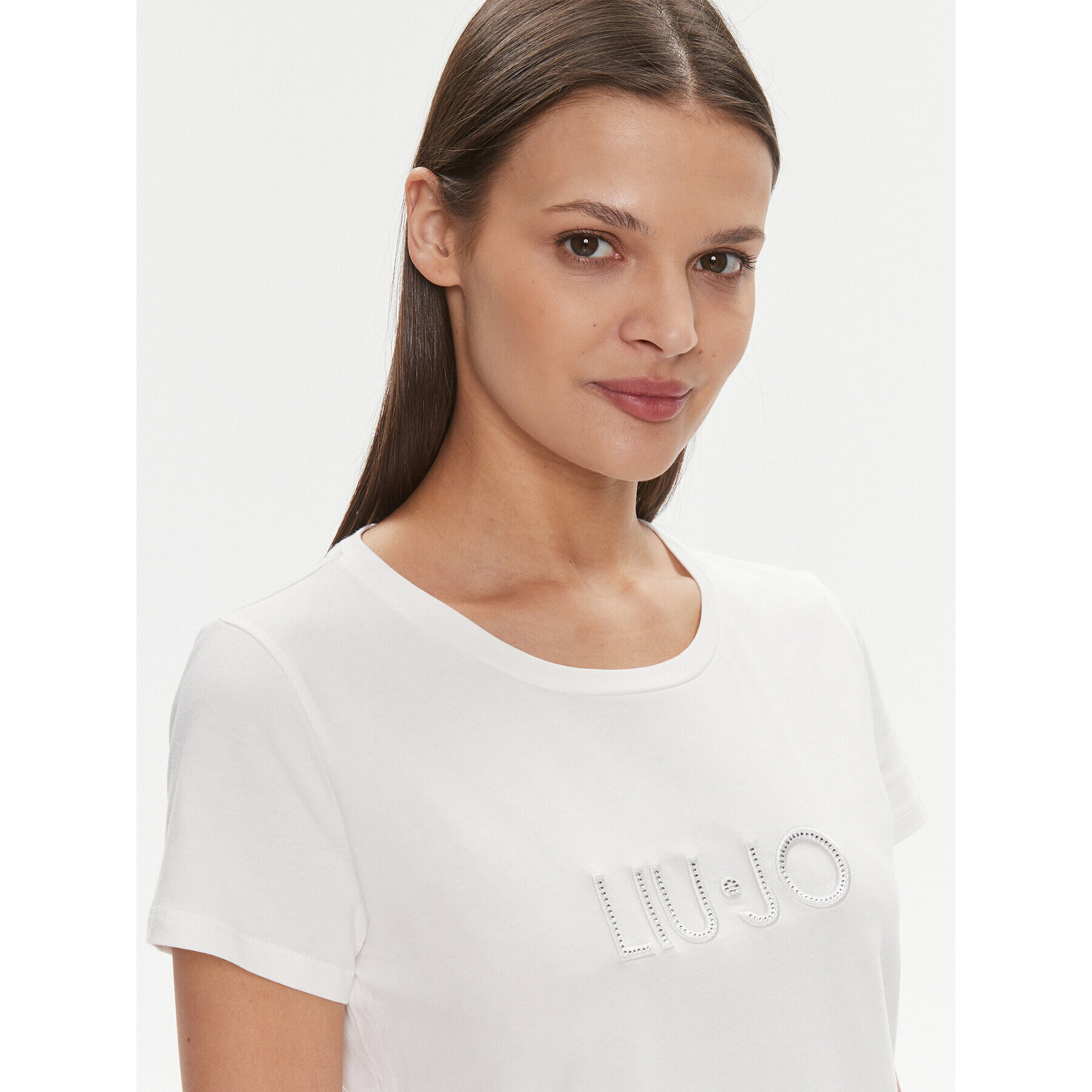 Liu Jo Sport Тишърт TA4136 JS003 Бял Regular Fit - Pepit.bg