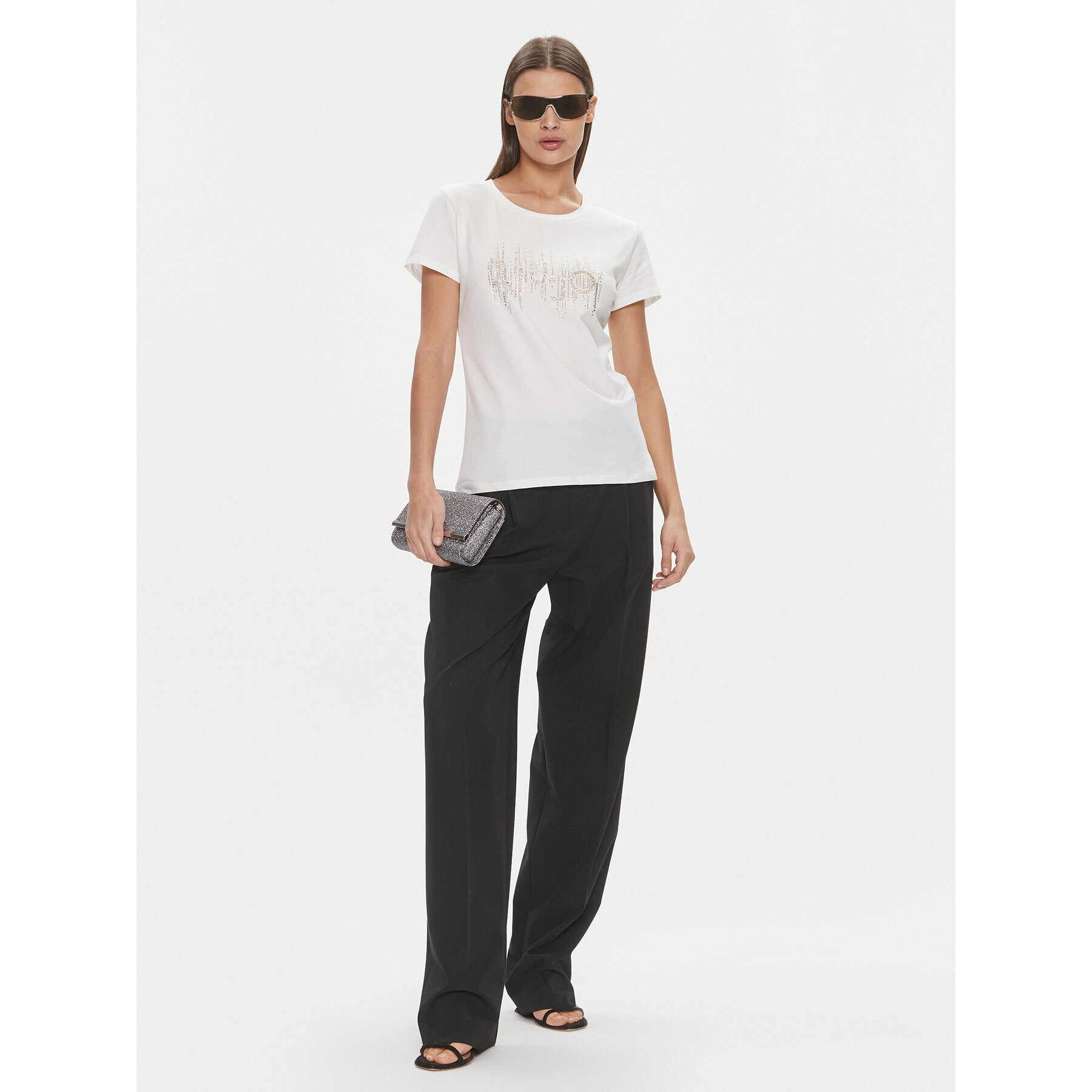 Liu Jo Sport Тишърт TA4246 JS003 Екрю Regular Fit - Pepit.bg