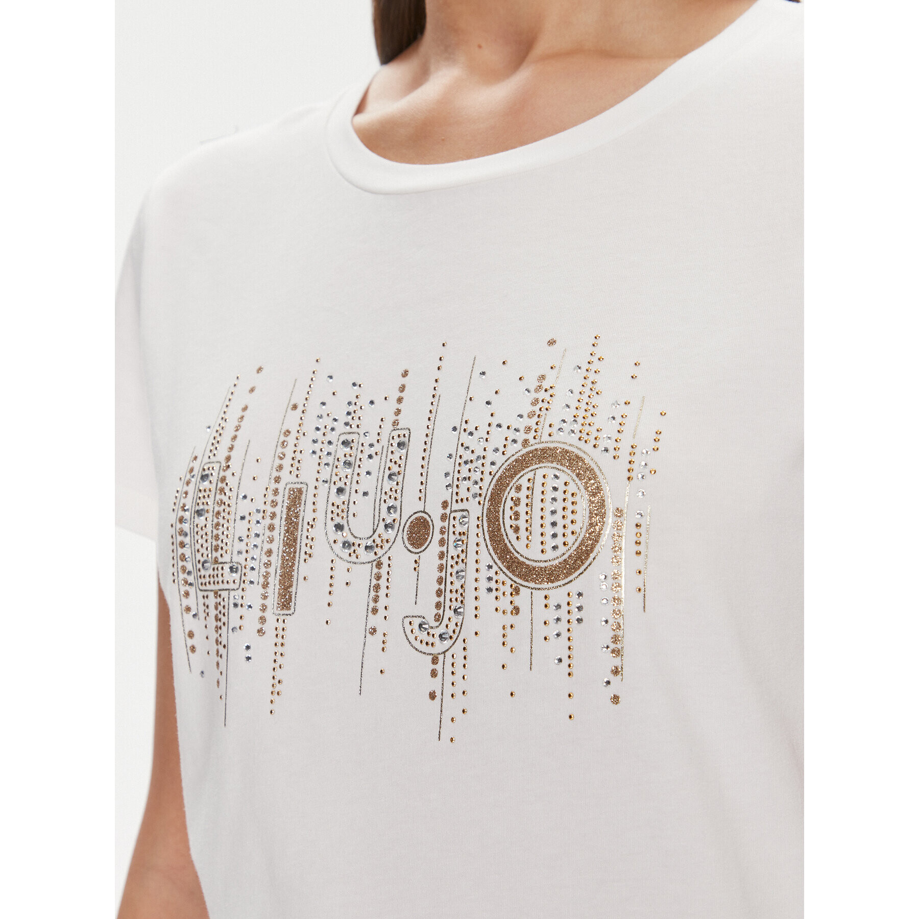 Liu Jo Sport Тишърт TA4246 JS003 Екрю Regular Fit - Pepit.bg