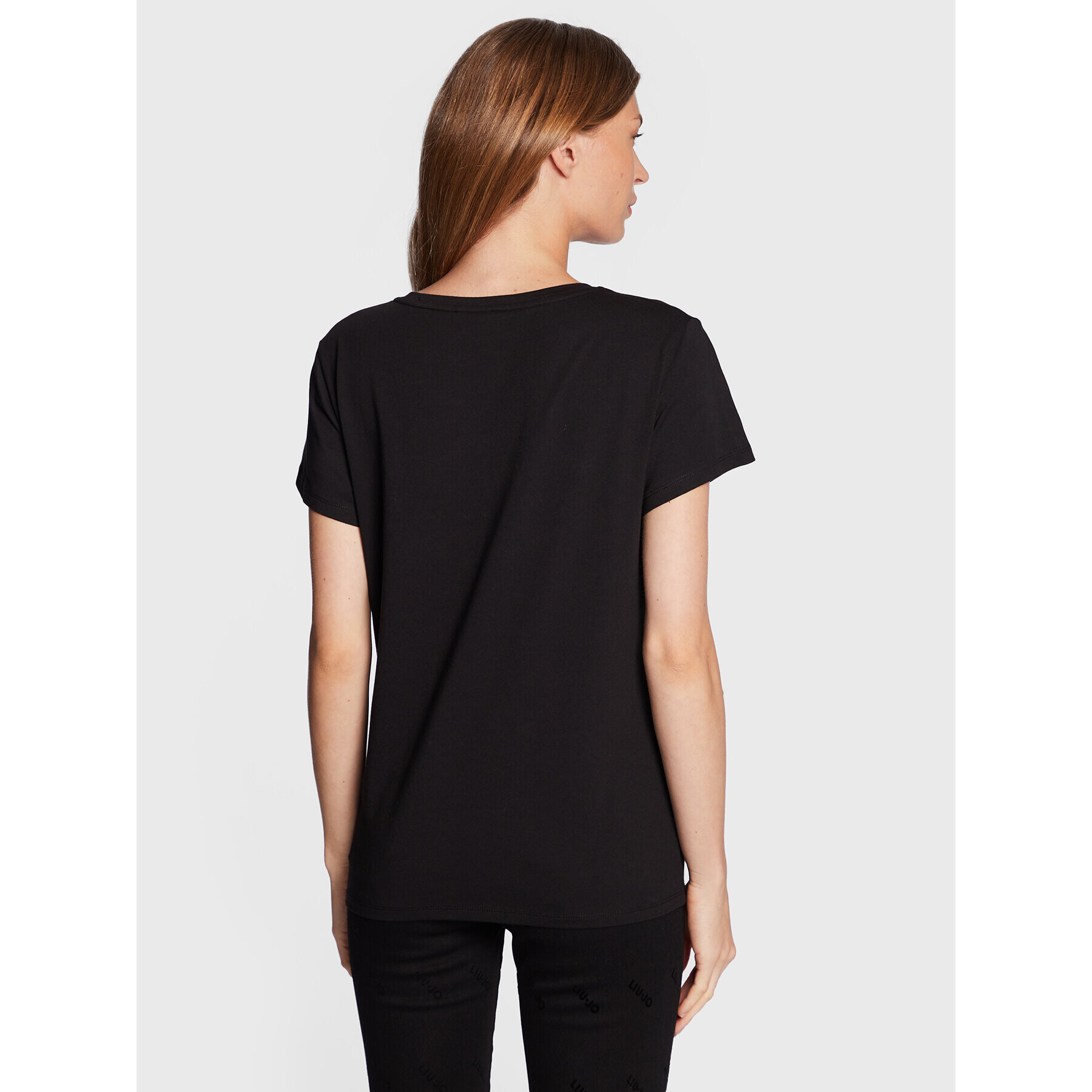 Liu Jo Sport Тишърт TF2166 J0088 Черен Regular Fit - Pepit.bg