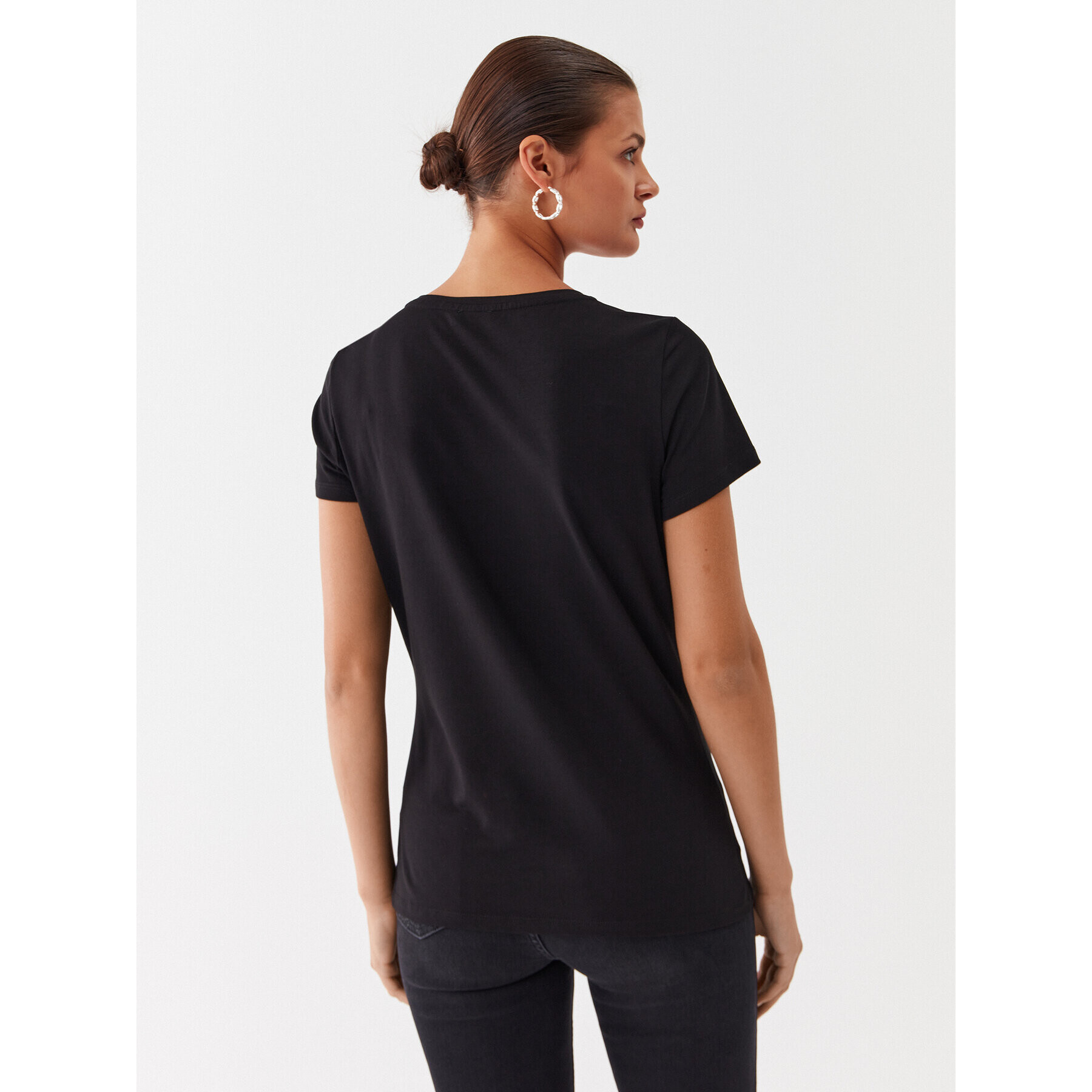 Liu Jo Sport Тишърт TF3282 J0088 Черен Regular Fit - Pepit.bg