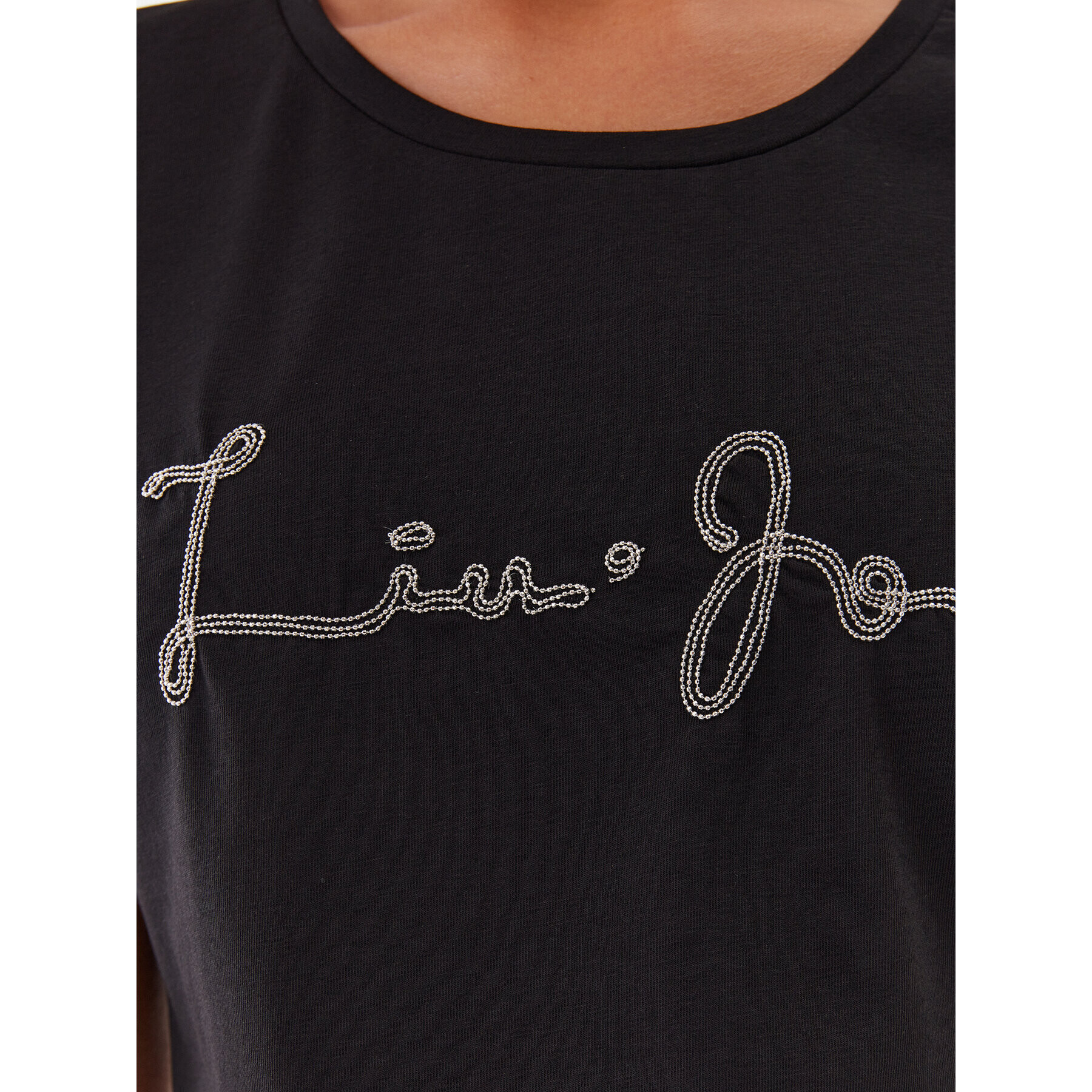 Liu Jo Sport Тишърт TF3282 J0088 Черен Regular Fit - Pepit.bg