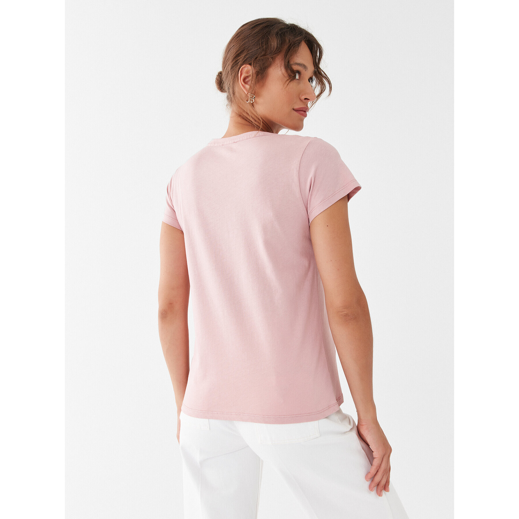 Liu Jo Sport Тишърт TF3297 J6040 Розов Regular Fit - Pepit.bg