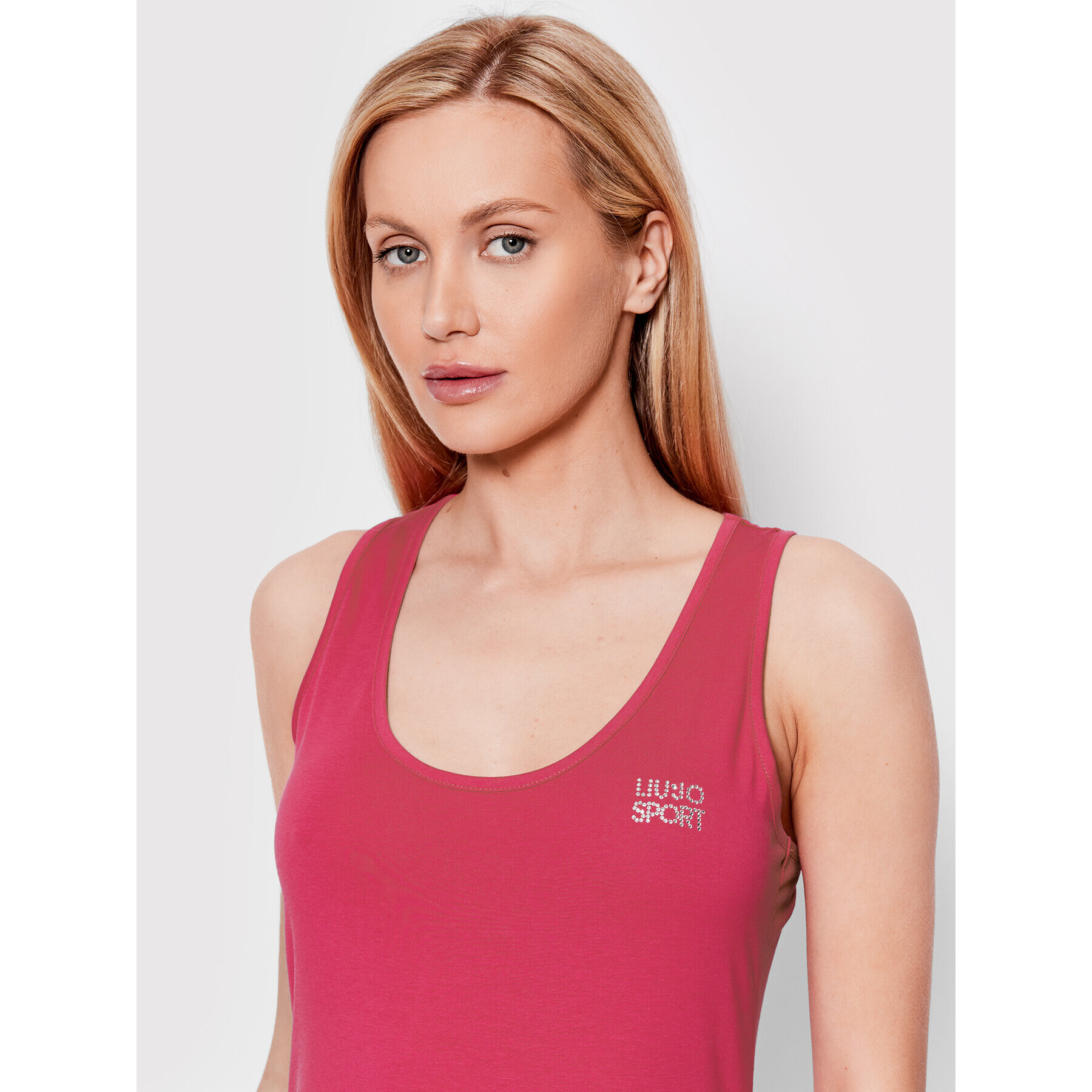 Liu Jo Sport топ TA2082 J5003 Розов Regular Fit - Pepit.bg