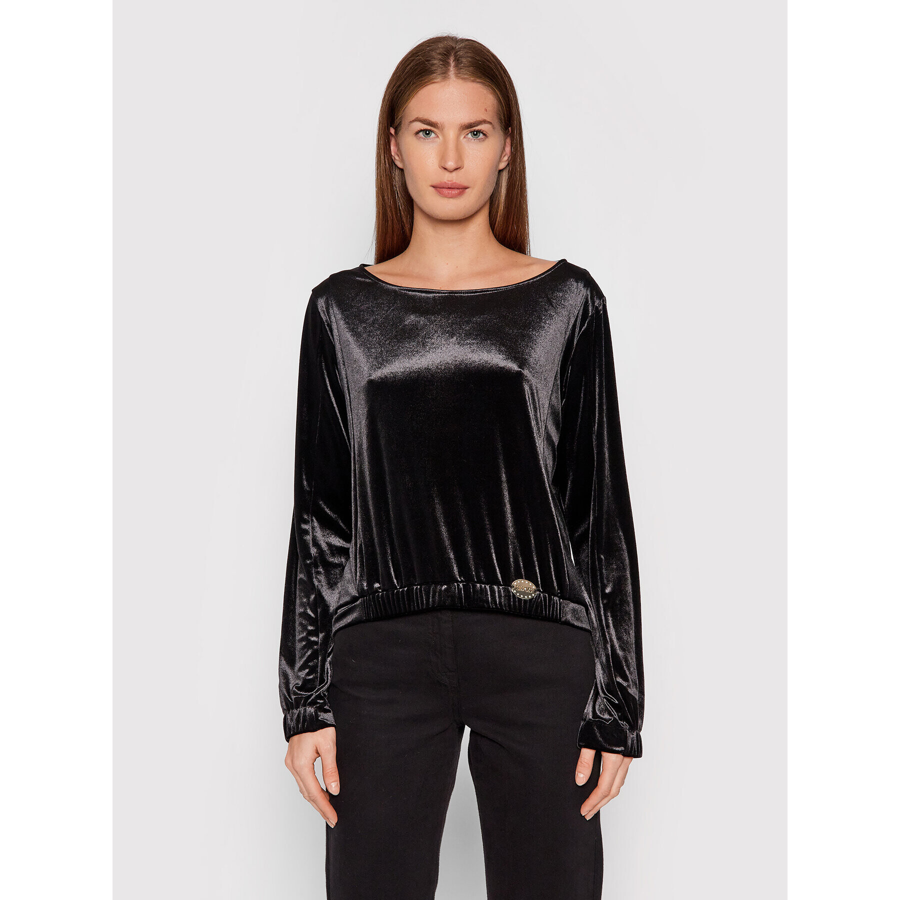 Liu Jo Суитшърт 5F1078 J6090 Черен Relaxed Fit - Pepit.bg