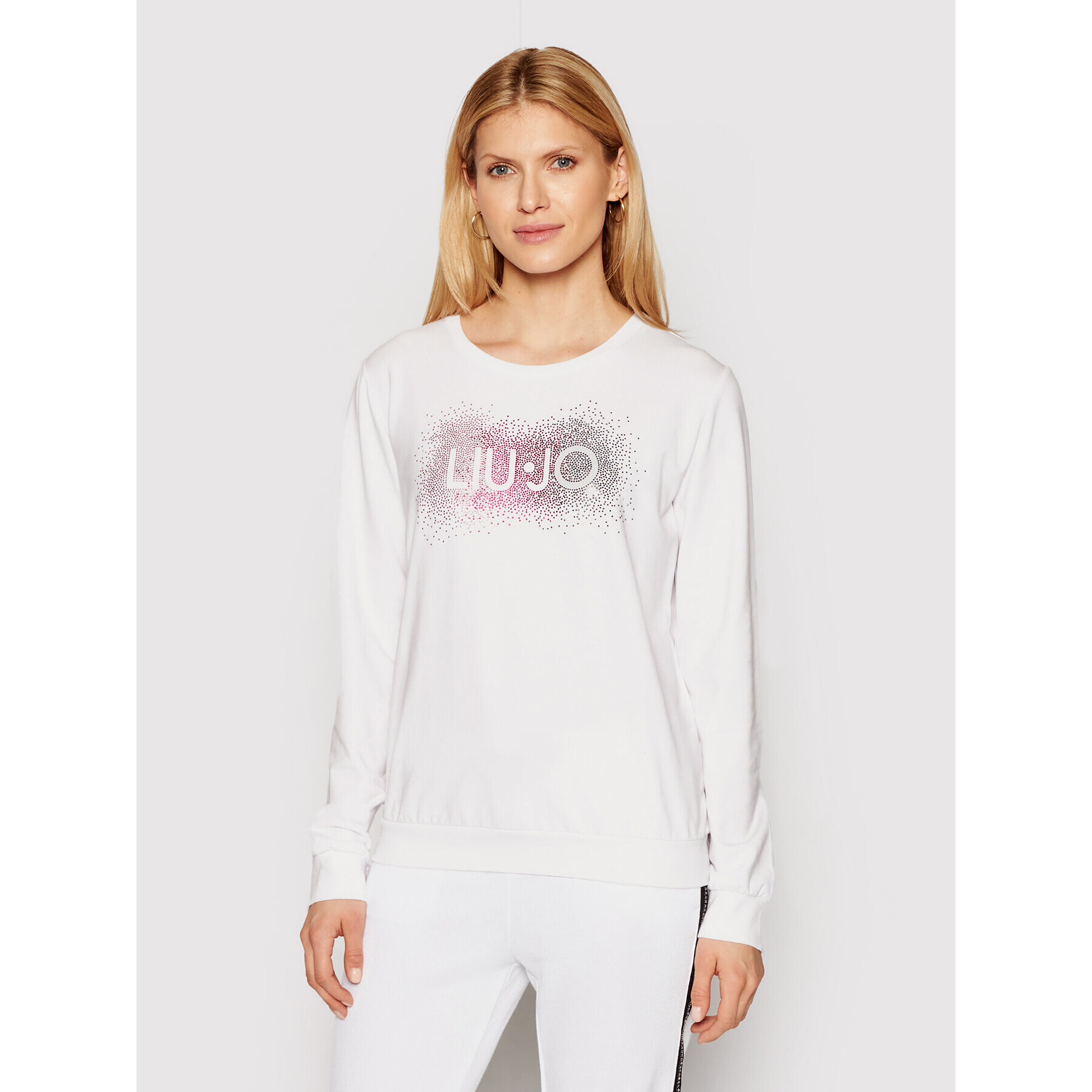 Liu Jo Sport Суитшърт TA1161 F0831 Бял Regular Fit - Pepit.bg