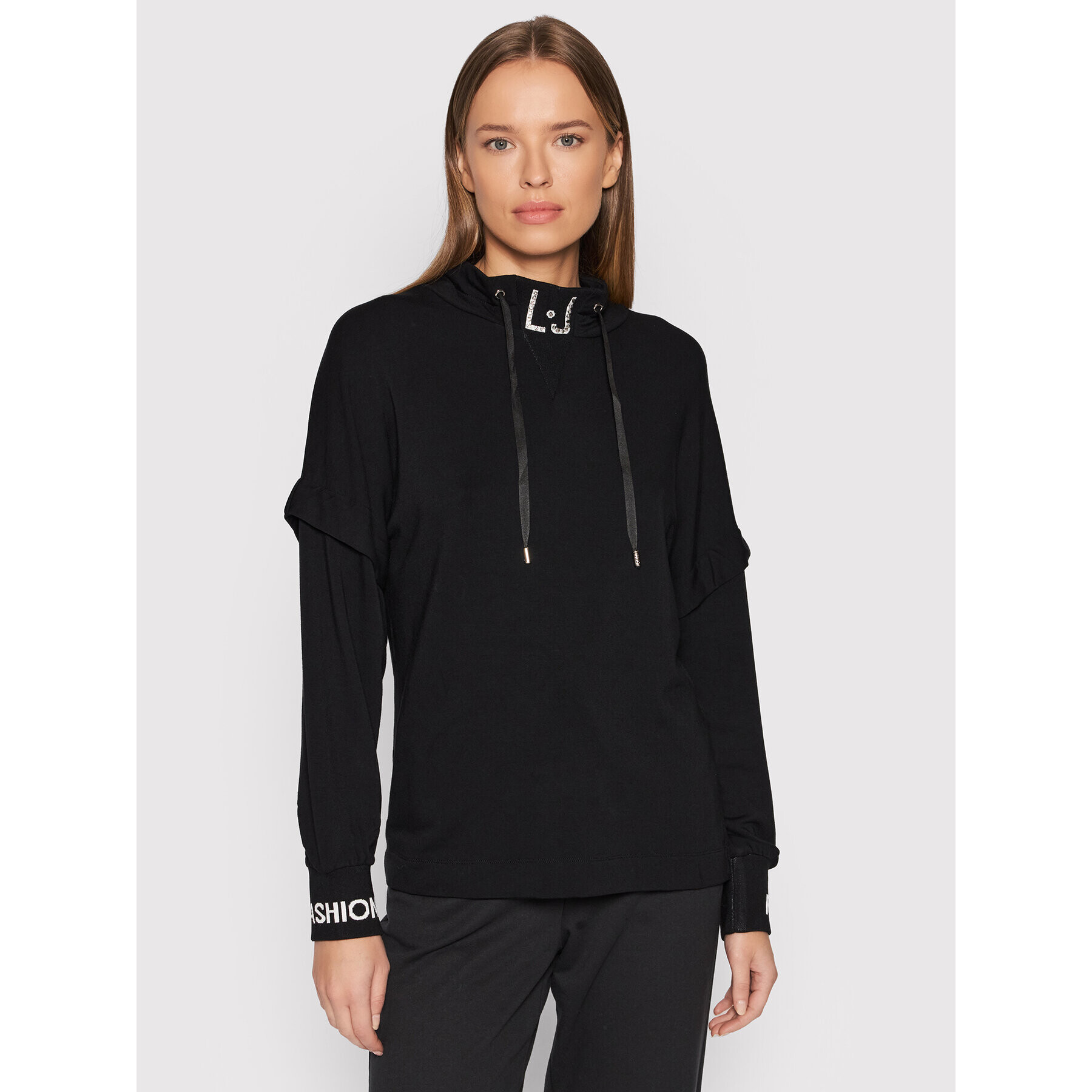 Liu Jo Sport Суитшърт TF1117 F0576 Черен Regular Fit - Pepit.bg