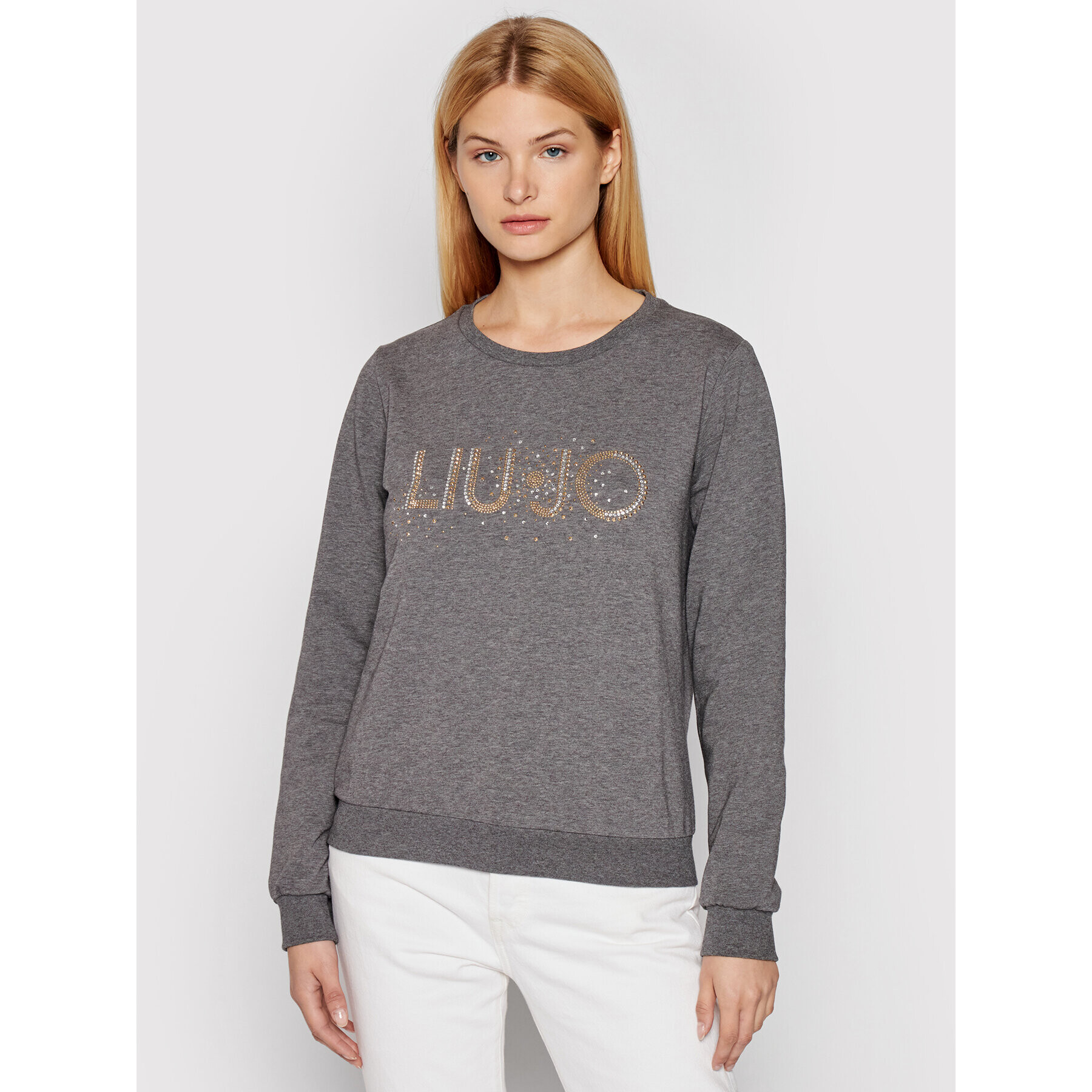 Liu Jo Sport Суитшърт TF1224 F0833 Сив Regular Fit - Pepit.bg