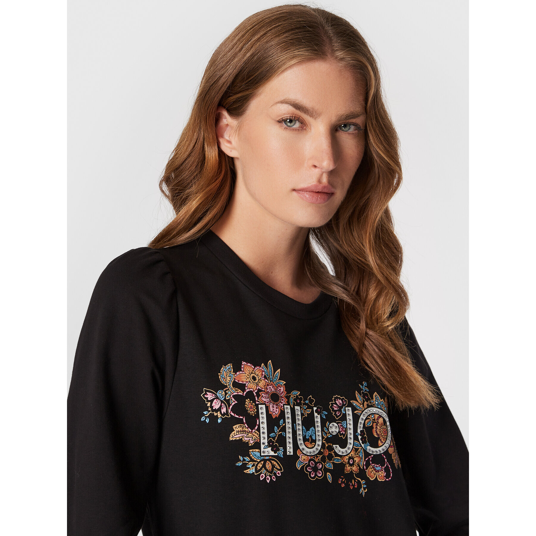 Liu Jo Суитшърт WF2331 F0090 Черен Regular Fit - Pepit.bg