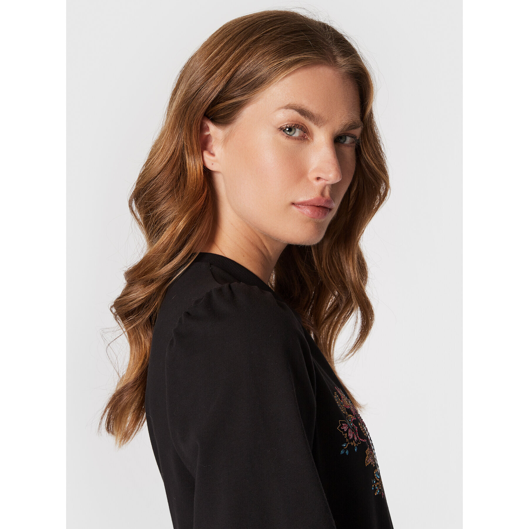 Liu Jo Суитшърт WF2331 F0090 Черен Regular Fit - Pepit.bg